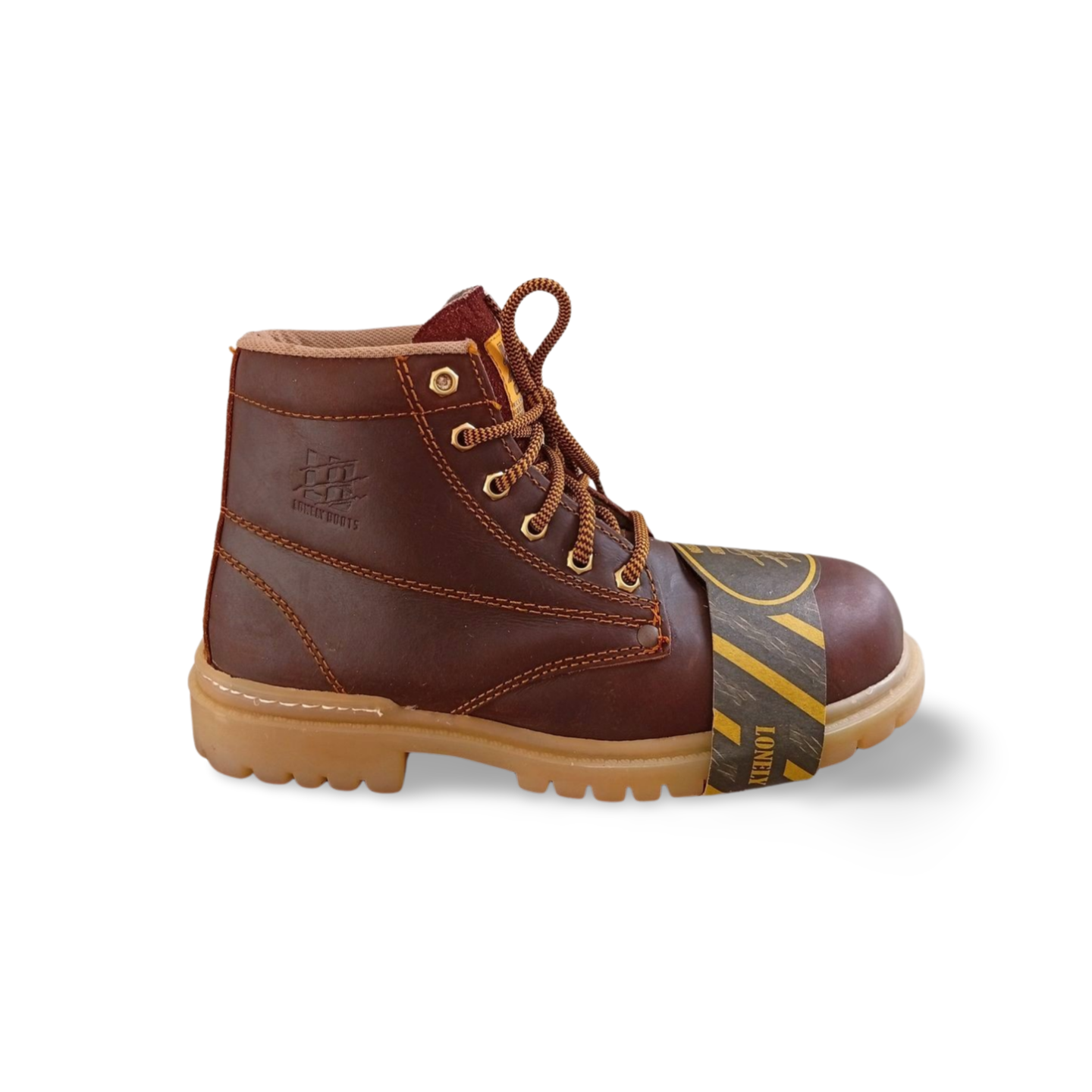 Bota de trabajo estilo 1081 con casco de acero marca Lonely