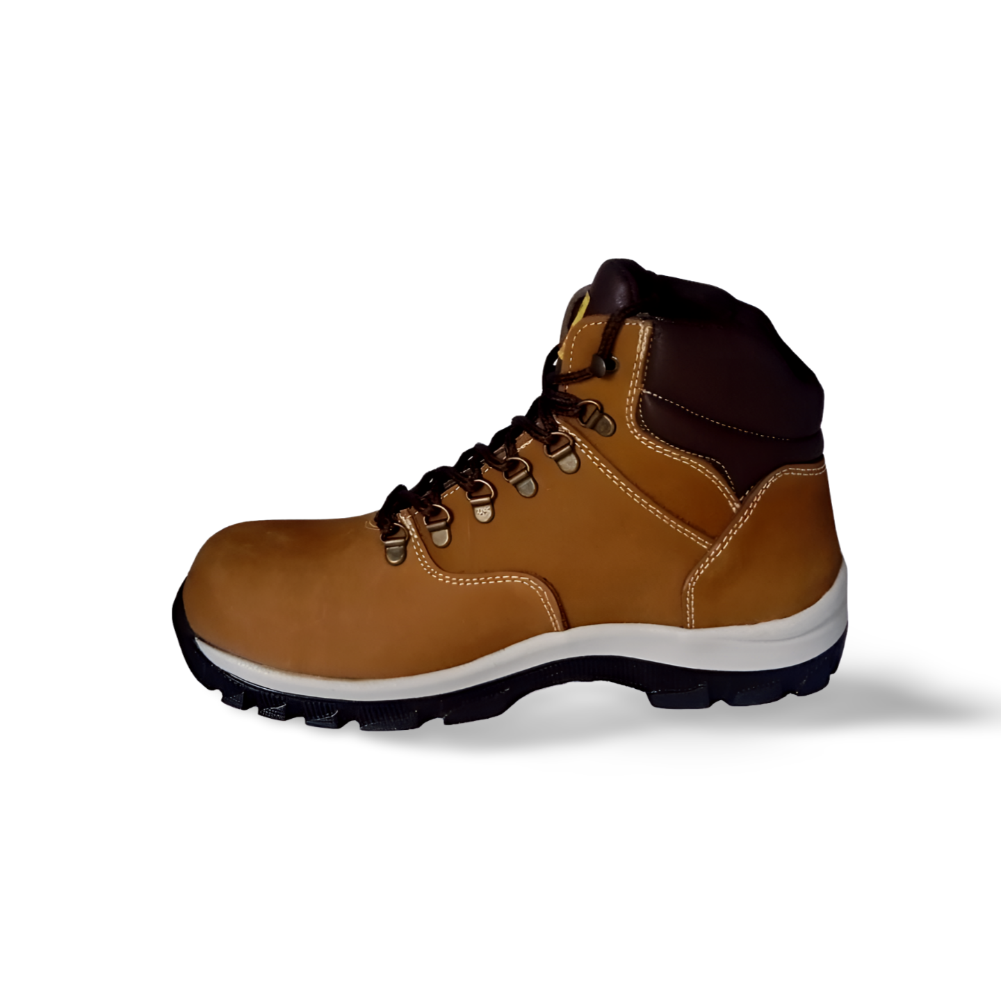 Botas de trabajo estilo 406 gamuza color camel marca New Trs