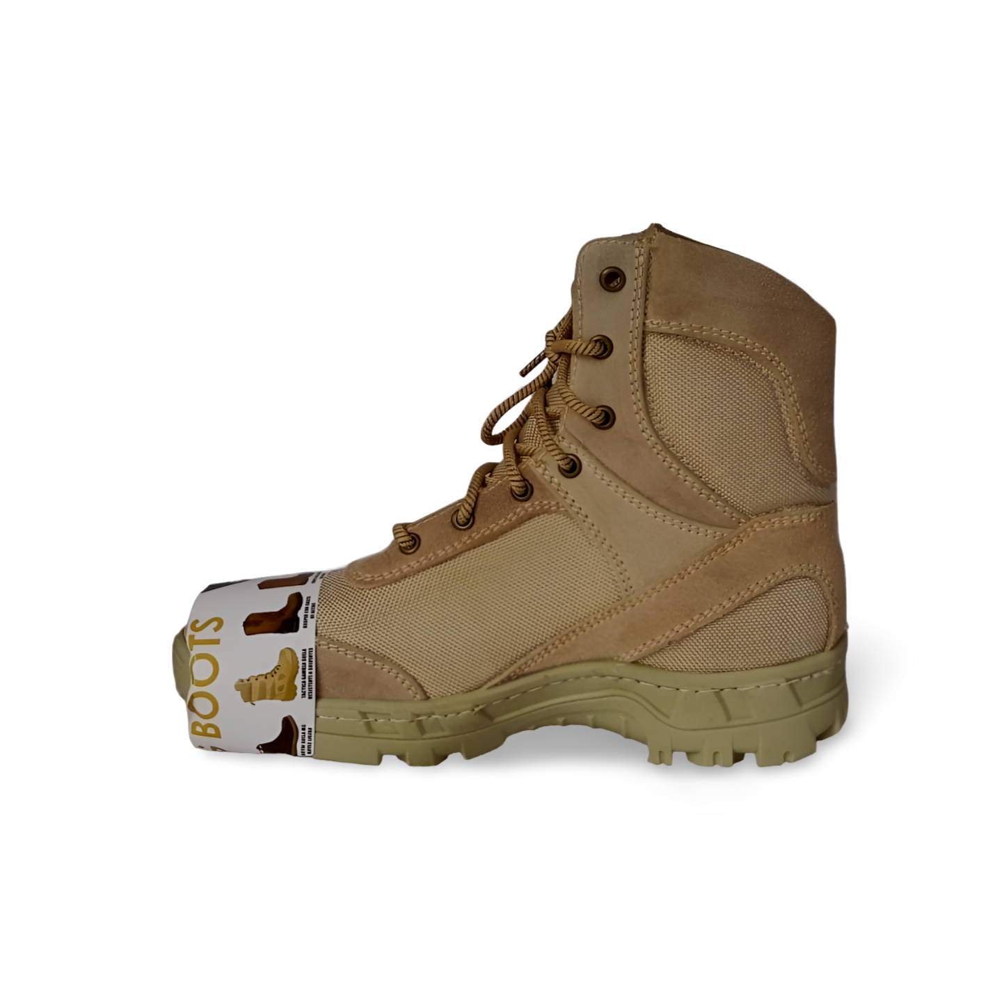 Botas tácticas con casquillo, estilo 832 de piel y lona marca Working