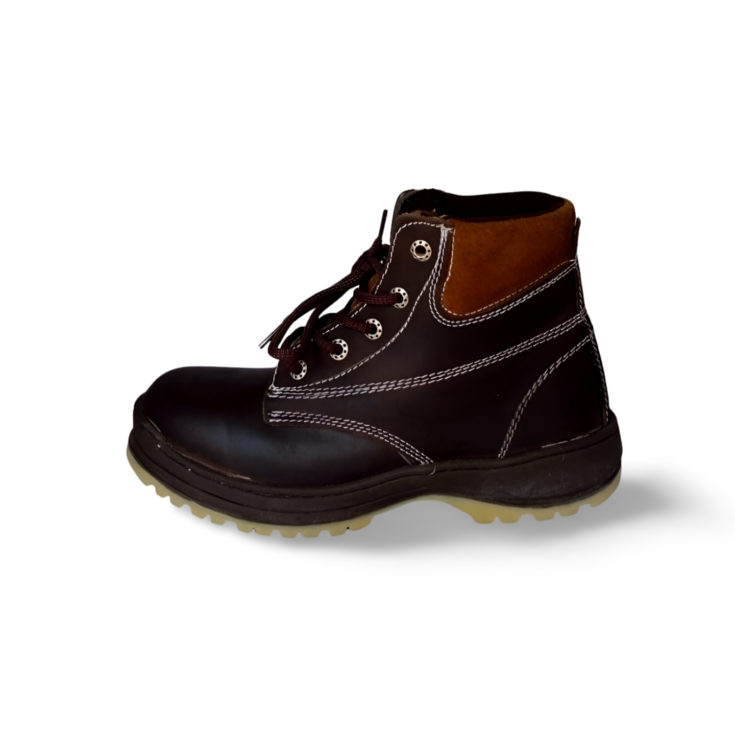 Botas estilo 849 cafes suela bicolor marca Working