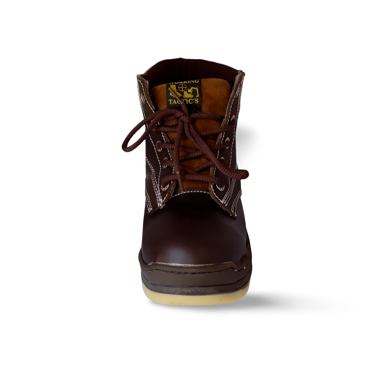 Botas estilo 849 cafes suela bicolor marca Working