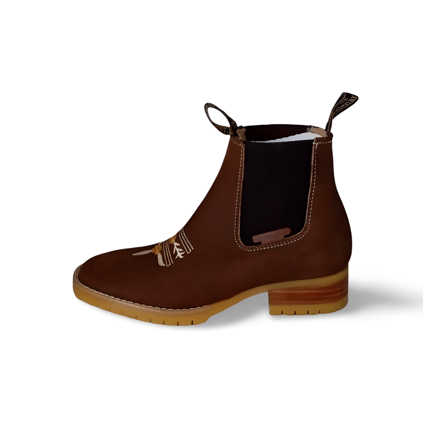 Botines vaqueros para dama nobuck bulldog estilo 8020marca Bicentenario