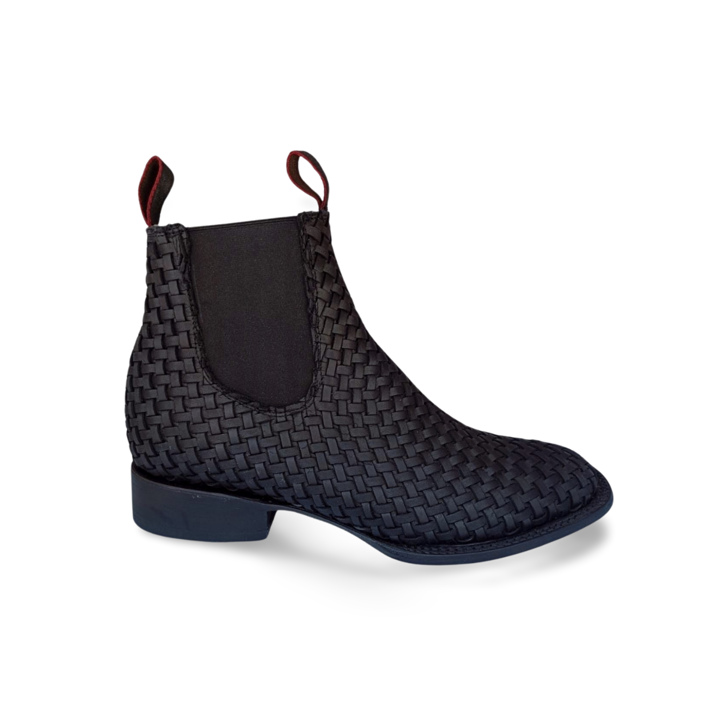 Botines vaqueros punta bulldog con petatillo negro marca Tony Boots