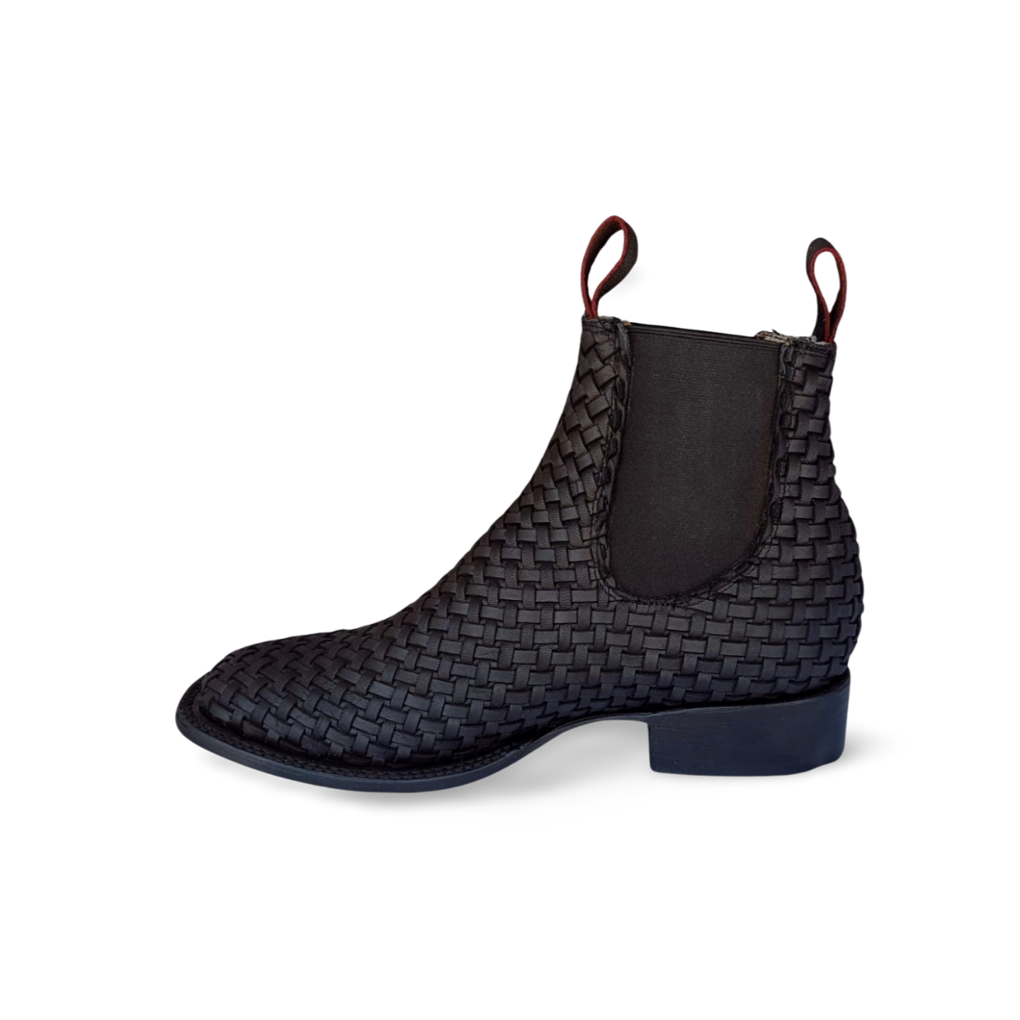Botines vaqueros punta bulldog con petatillo negro marca Tony Boots