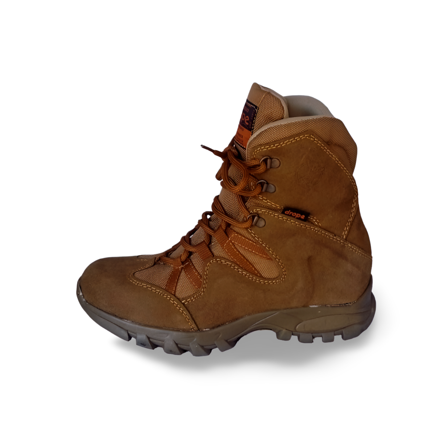 Botas tacticas estilo 130 con gamuza suela antiderrapante marca Drope