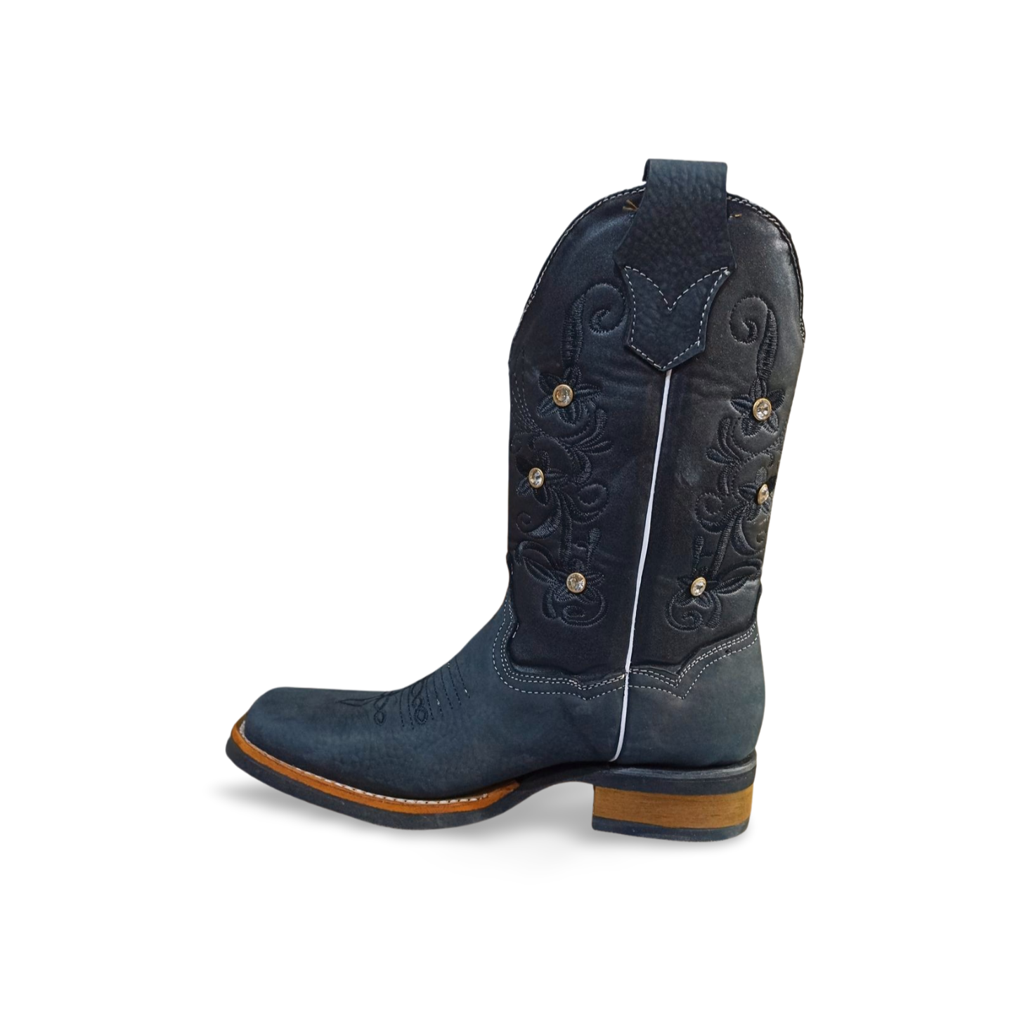 Botas vaqueras con flores para dama de la marca Hany Boots