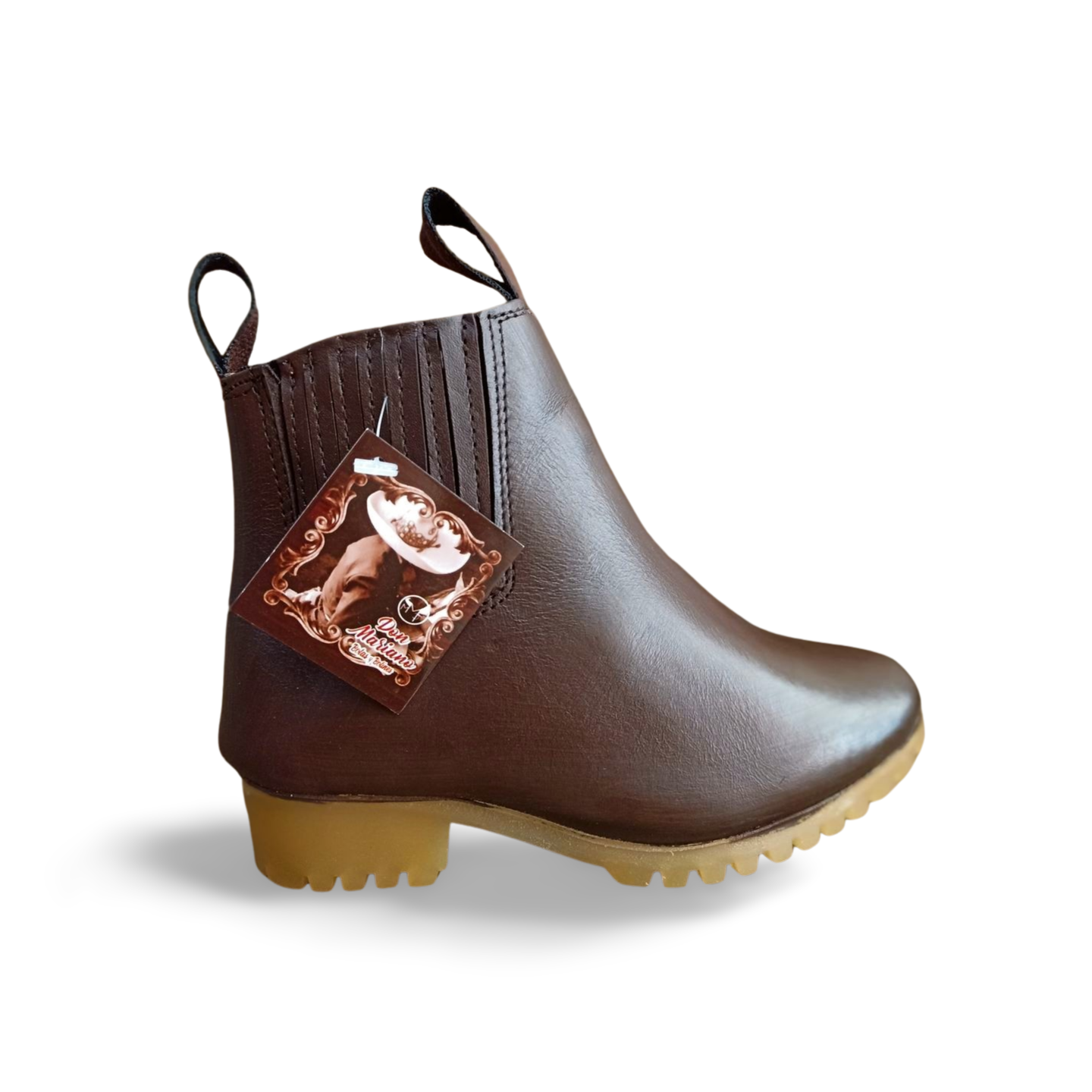 Botines para niño suela estilo tractor de la marca Don Mariano