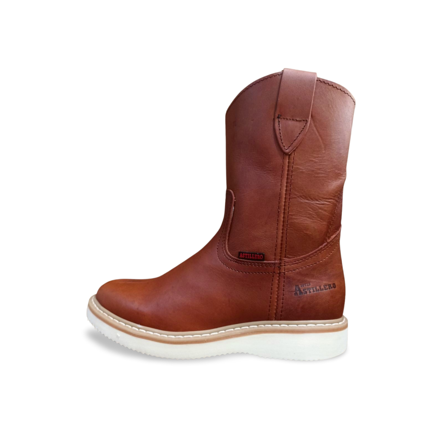 Botas roper color chedron estilo 402, suela mil rayas negra y blanca de la marca Astillero