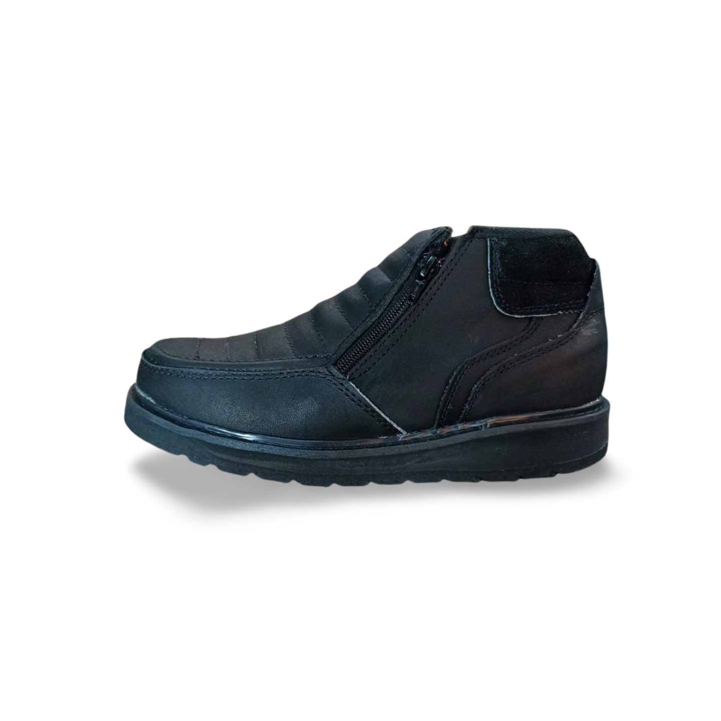 Zapato 109 doble cierre color negro de doble densidad marca Lonely
