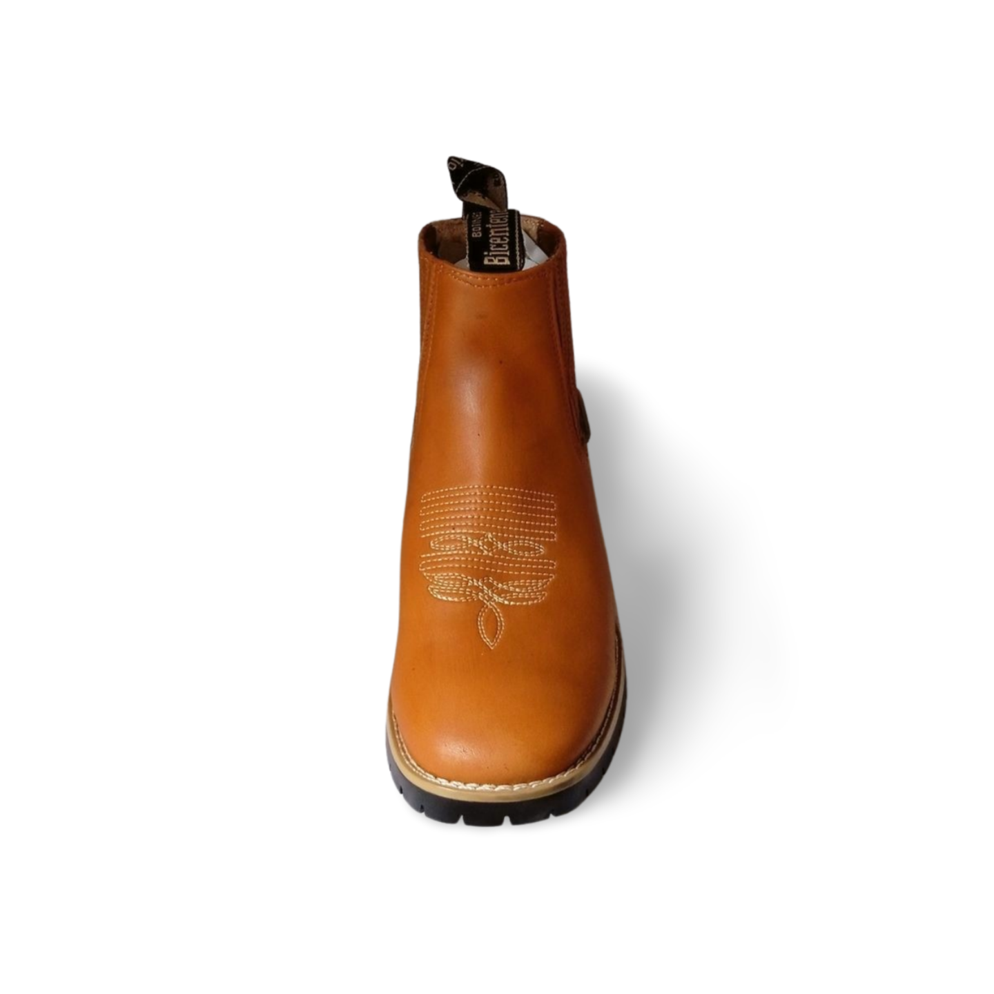 Botines vaqueros con bordado unisex con suela tractor marca Bicentenario