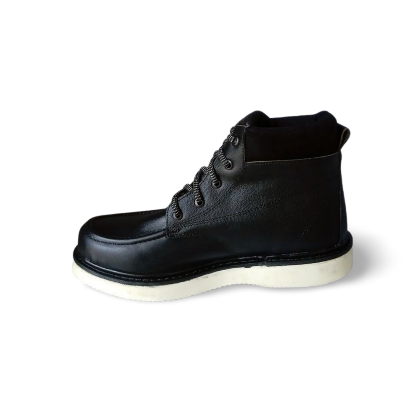 botas estilo bordo color negro con suela mil rayas