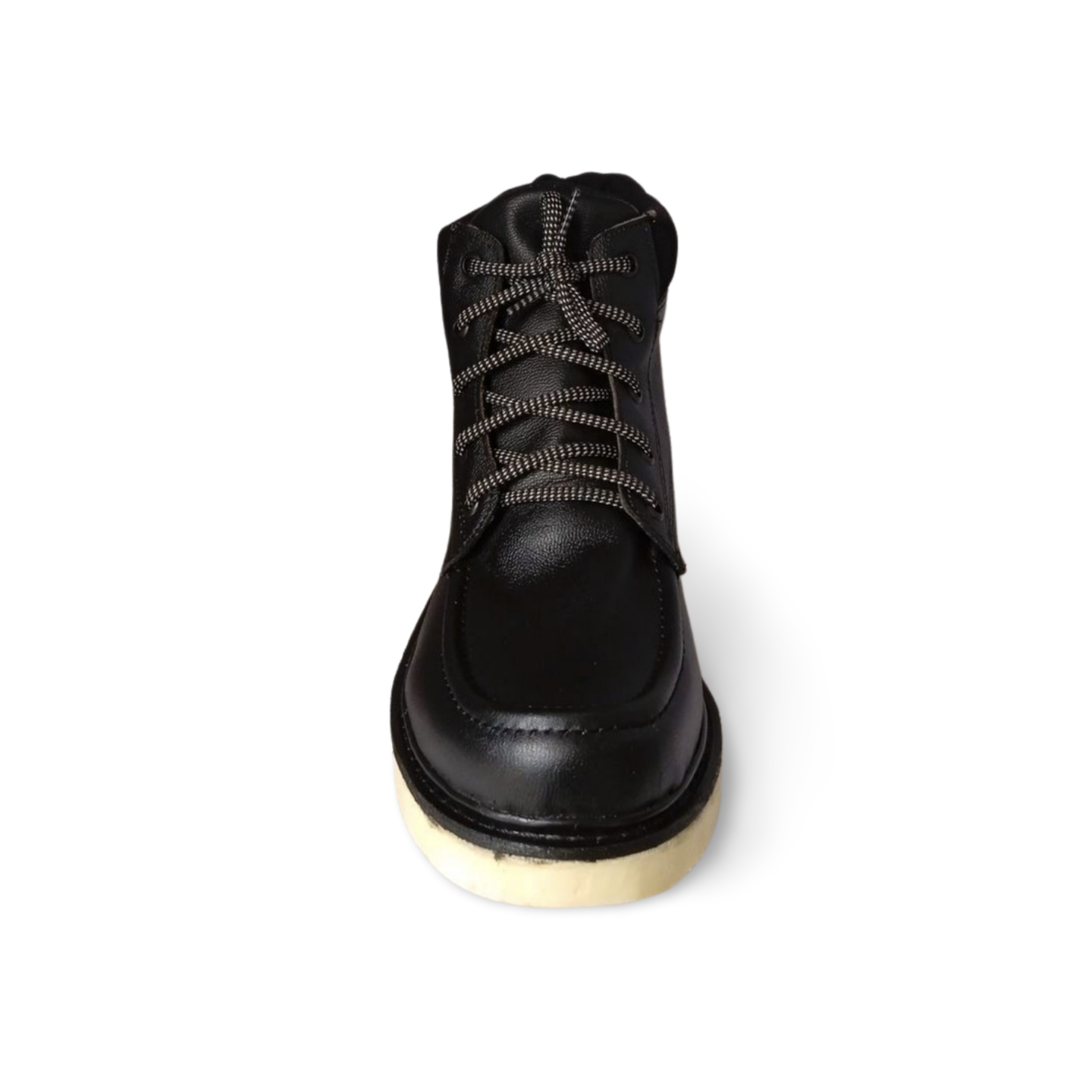 botas estilo bordo color negro con suela mil rayas