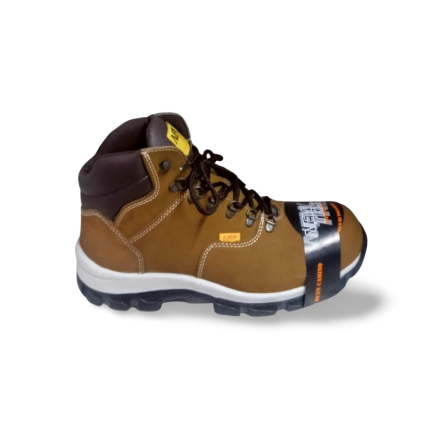 Botas de trabajo estilo 405 gamuza color camel con casco dielectrico New Trs