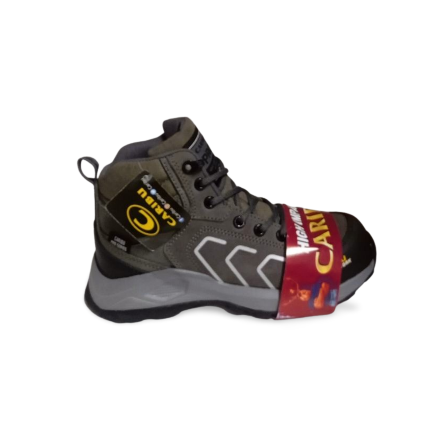 Tenis botas con casquillo estilo 349 gris caribu
