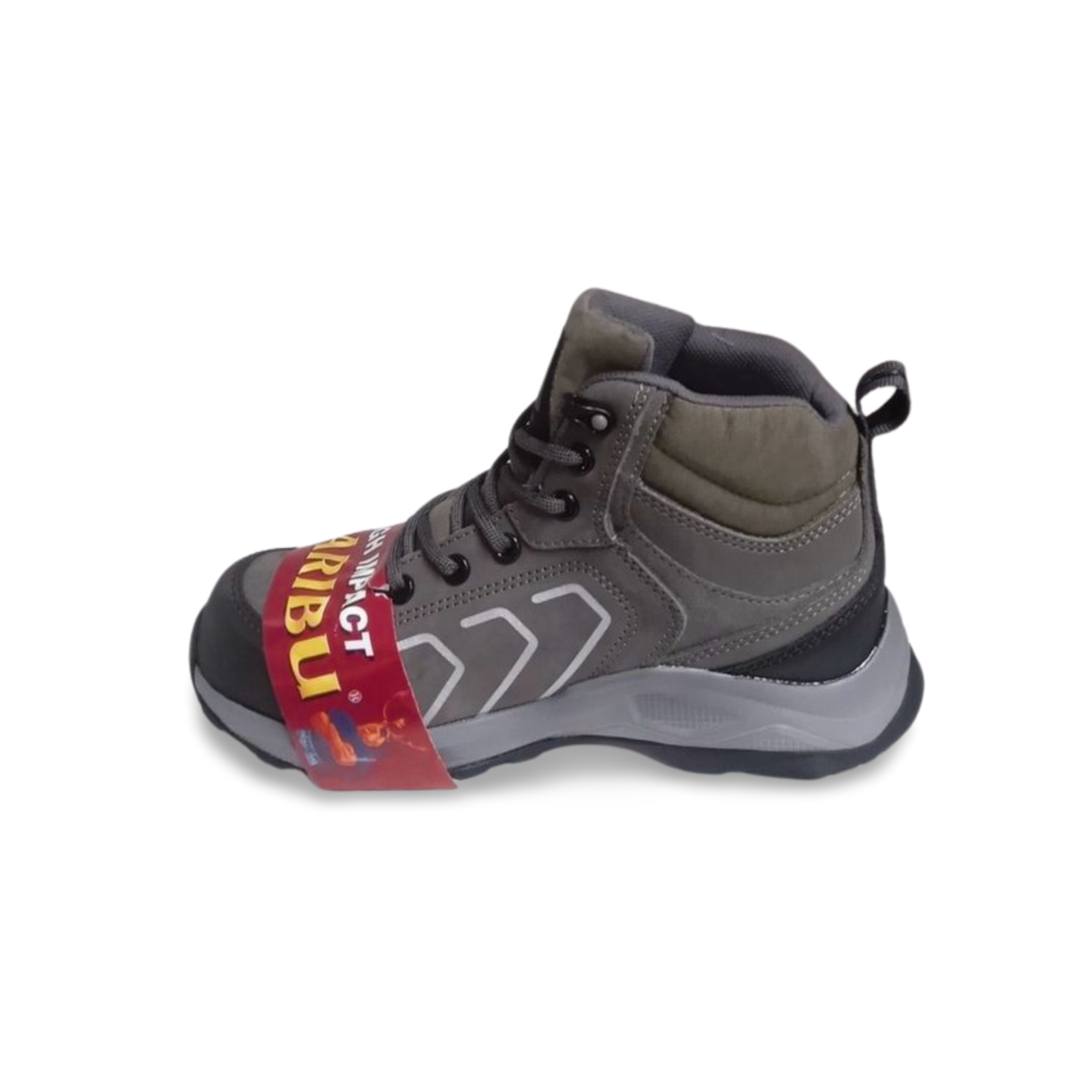 Tenis botas con casquillo estilo 349 gris caribu