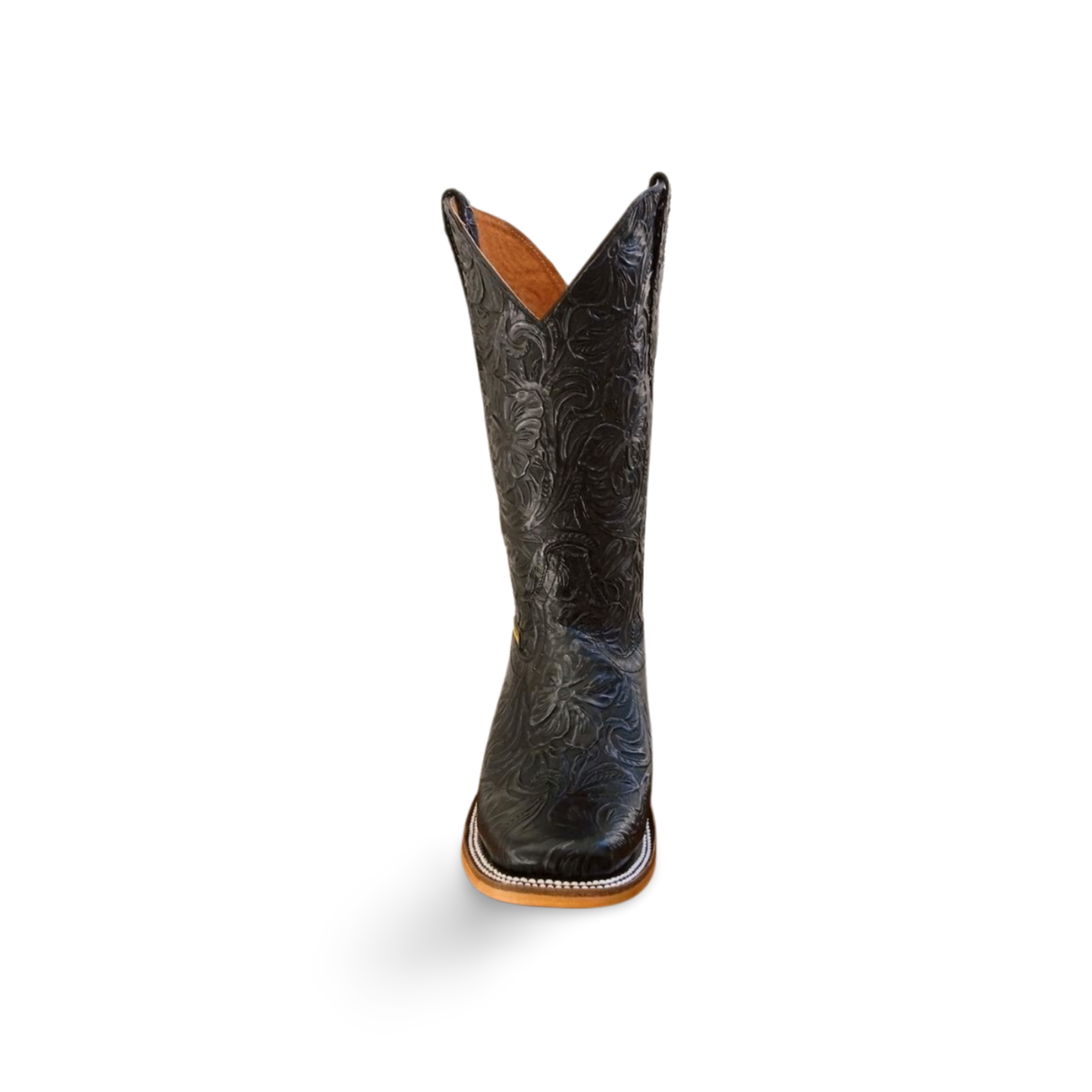 Botas rodeo para dama negro cincelado El ranchero