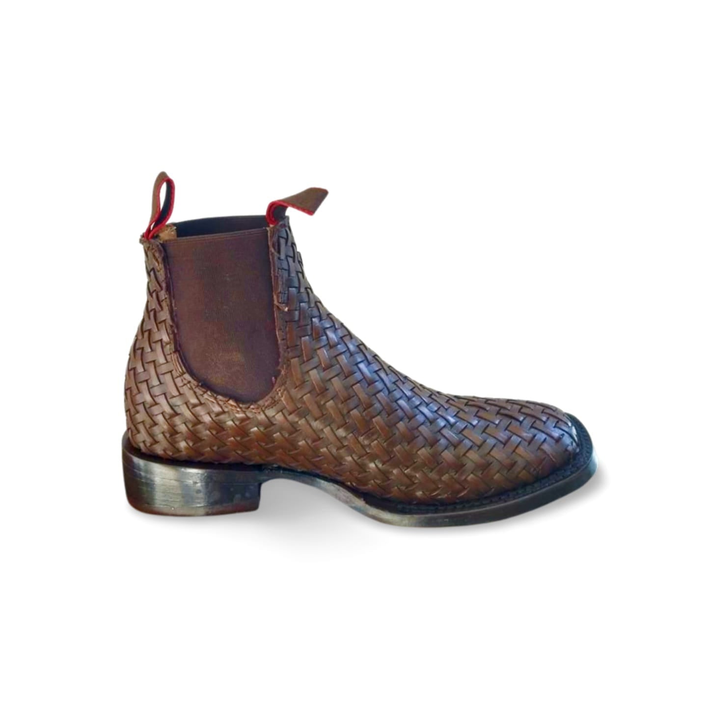 Botines vaqueros punta bulldog con petatillo negro marca Tony Boots
