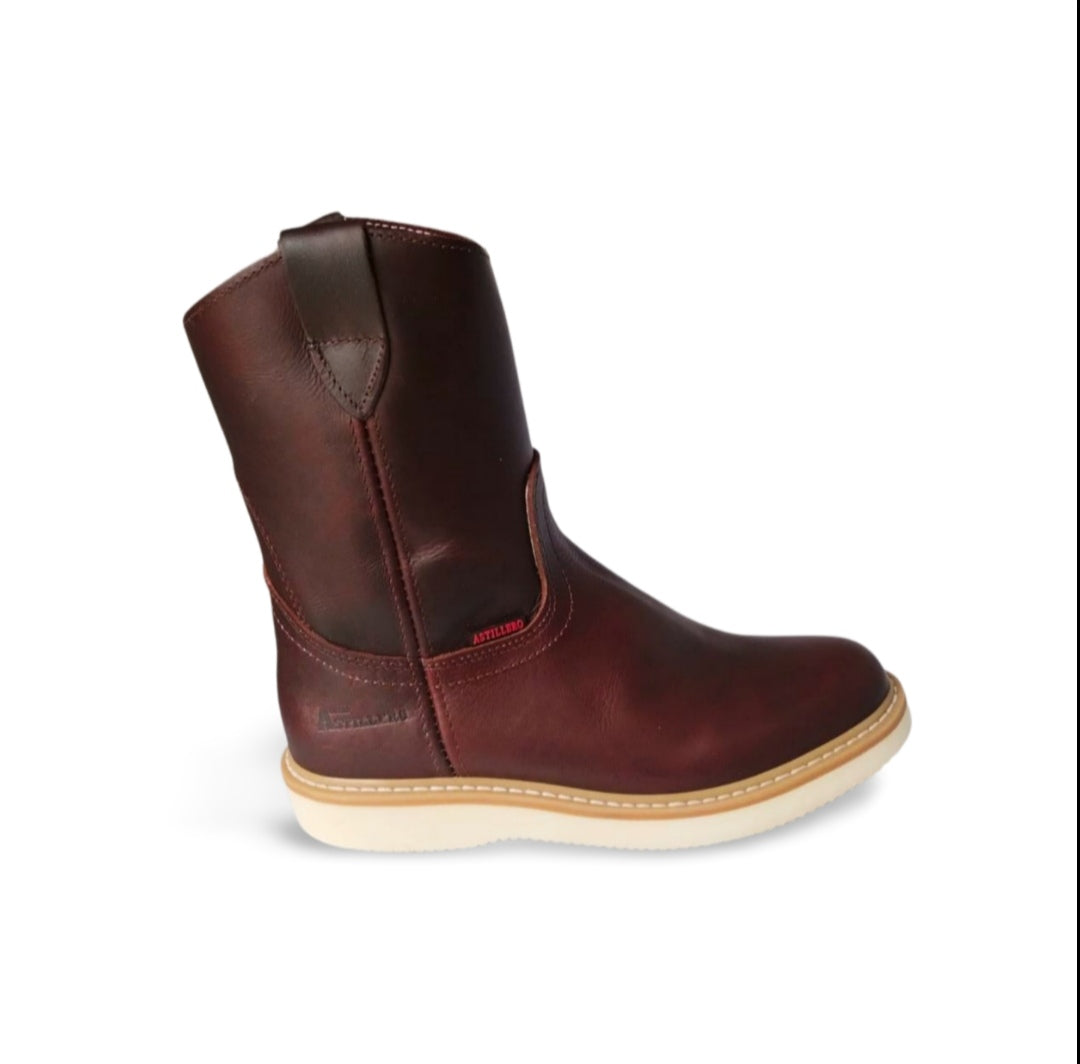 Botas roper color chedron estilo 402, suela mil rayas negra y blanca de la marca Astillero