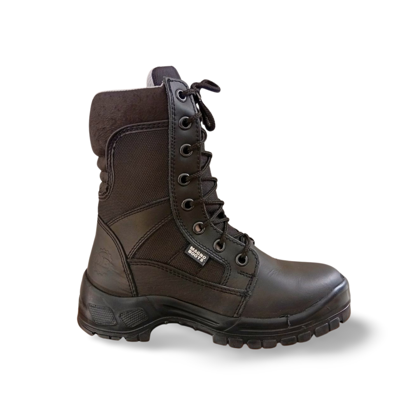 Botas Tácticas color Negro suela blanda marca Magno