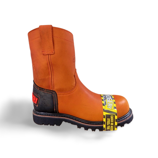 Botas estilo roper con casco de acero marca Rogeri