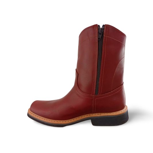 Botas tipo vaqueras con cierre lateral y suela nova de la marca Ponderosa