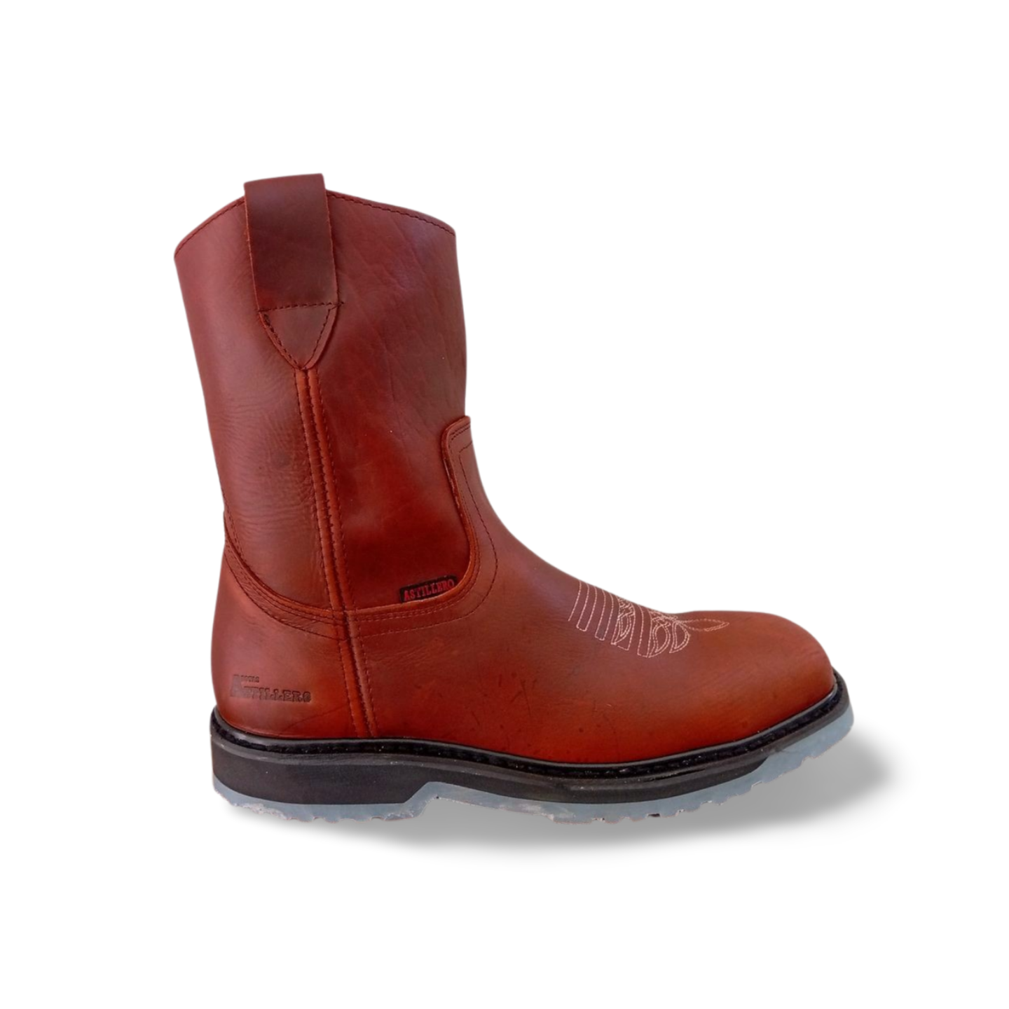 Botas vaqueras estilo 1404 con casco de acero suela doble densidad marca Astillero