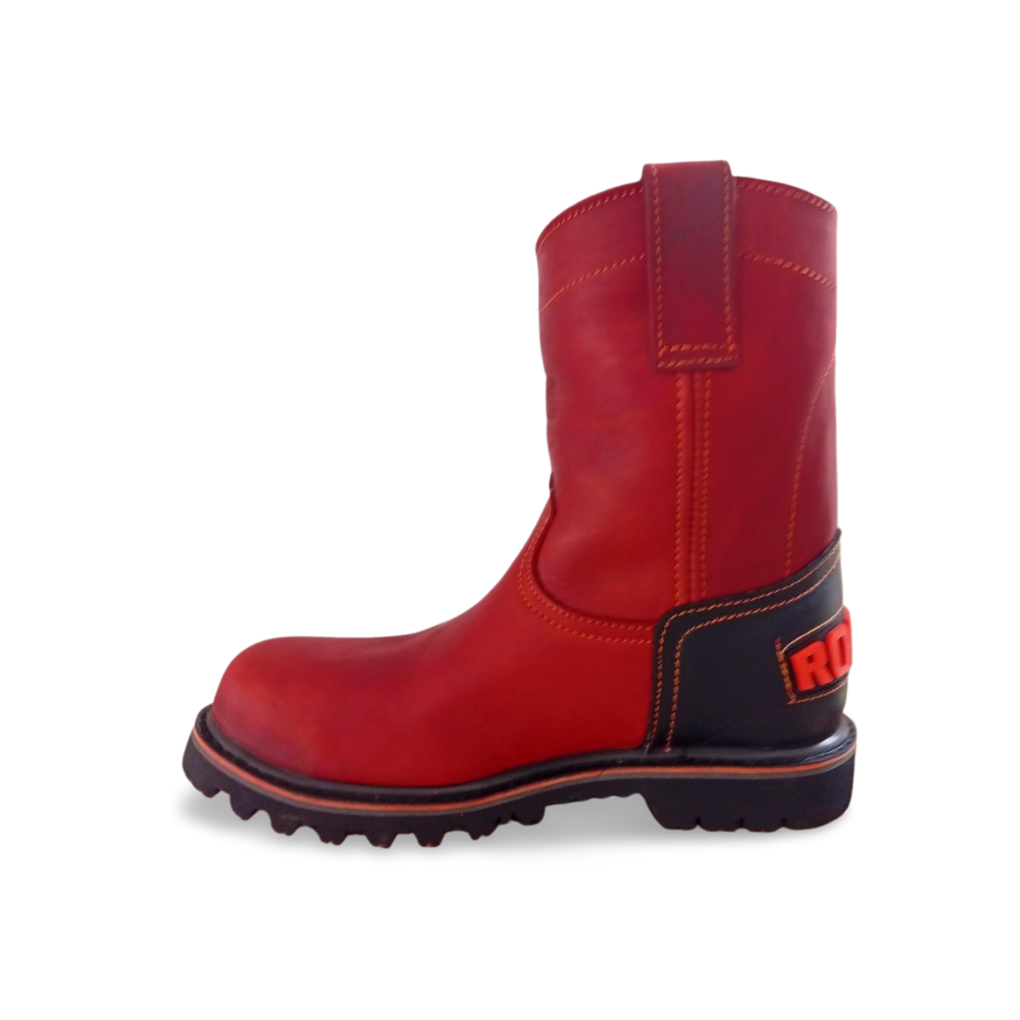 Botas estilo roper con casco de acero marca Rogeri