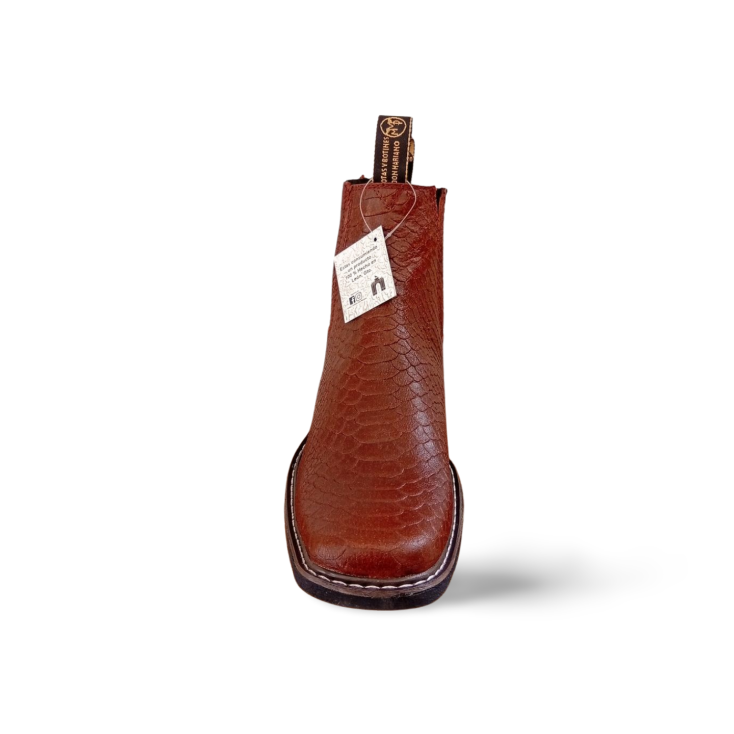 Botines vaqueros grabado python marca Don Mariano