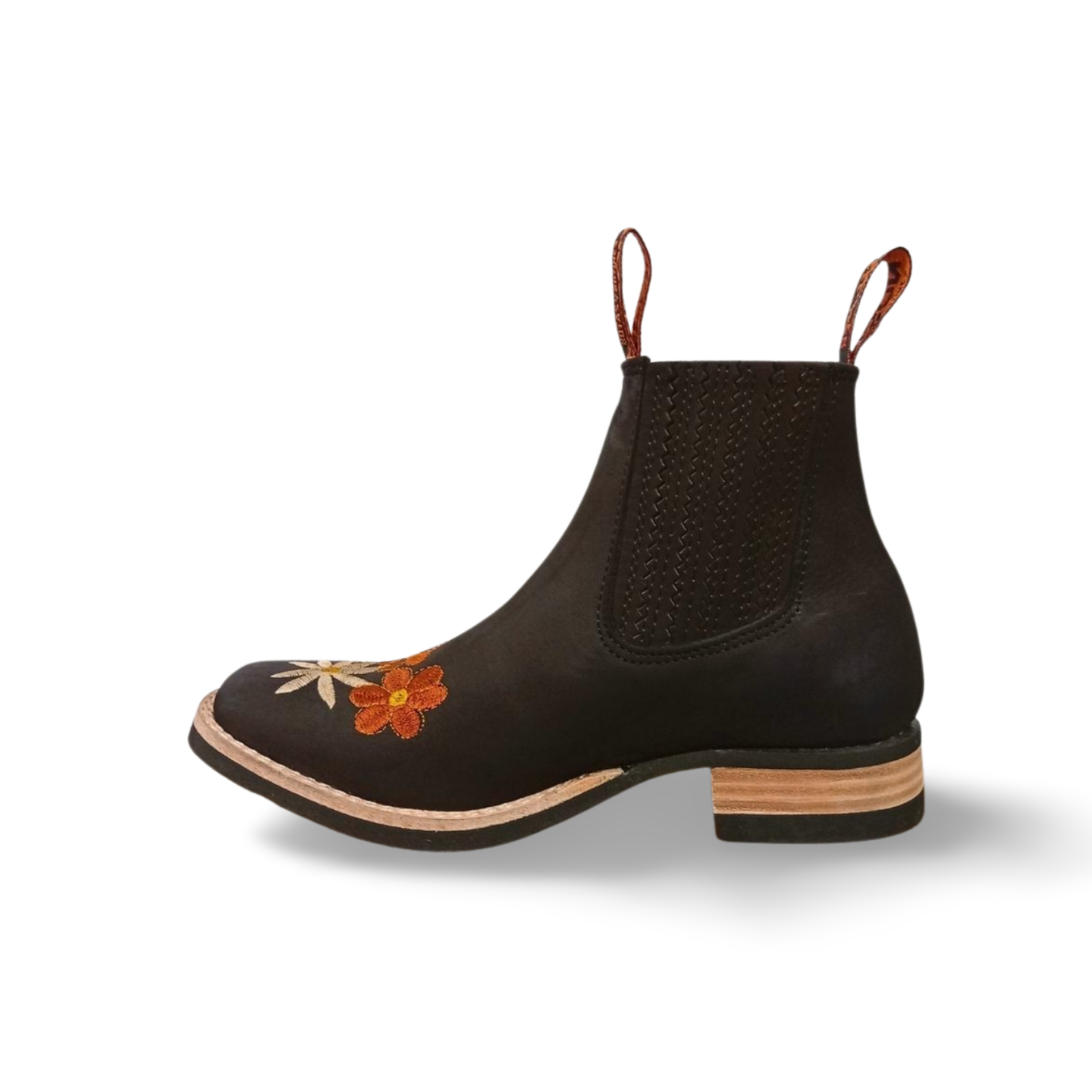 Botines vaqueros Floreados para dama modelo 1100 marca Frison