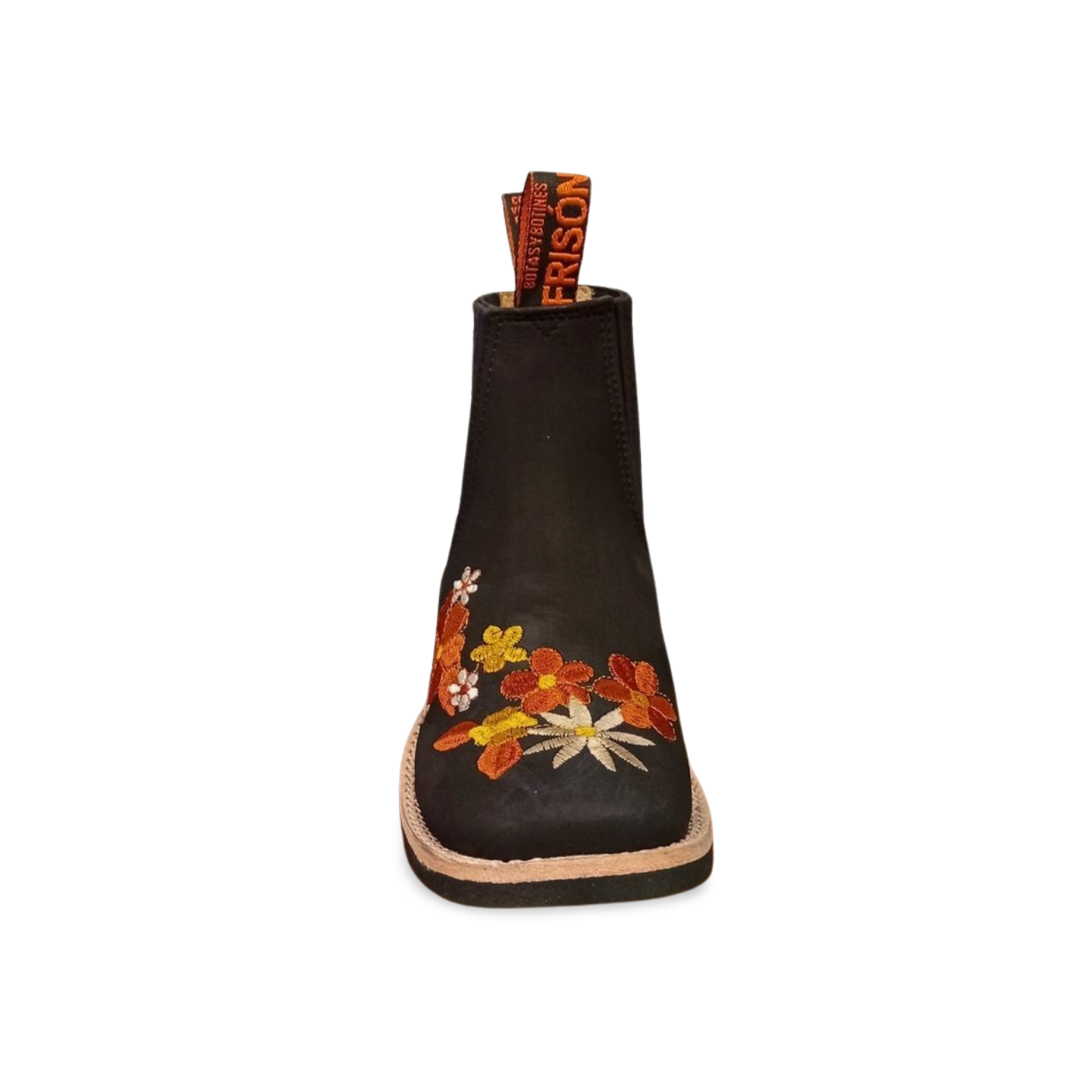 Botines vaqueros Floreados para dama modelo 1100 marca Frison