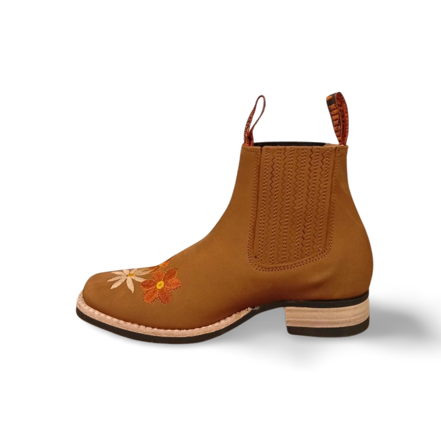 Botines vaqueros Floreados para dama modelo 1100 marca Frison