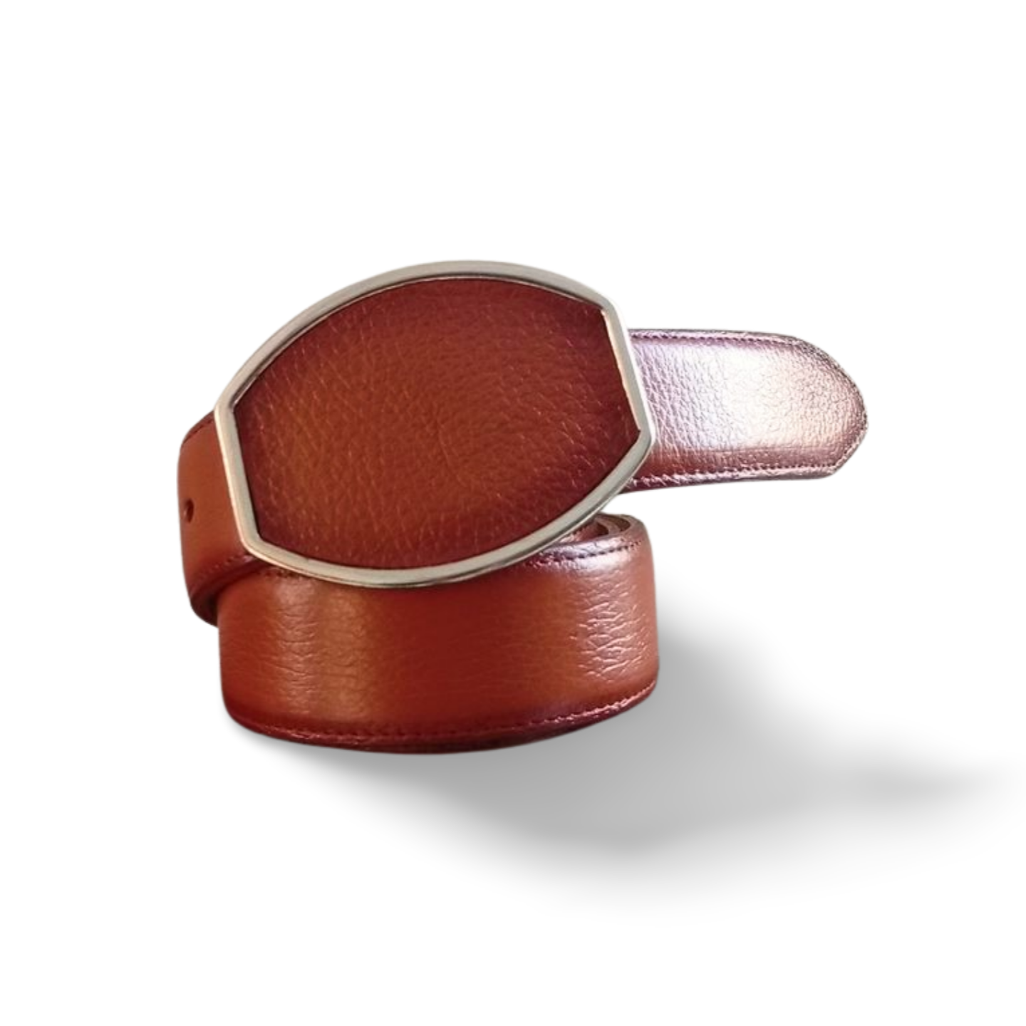 Cinturones de piel de venado con hebilla de metal