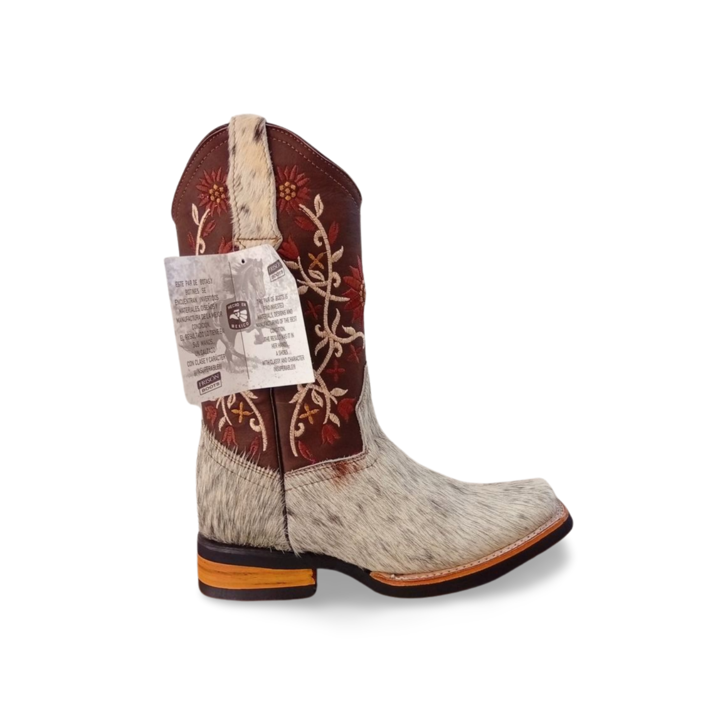 Botas Vaqueras de Pelo Dama Frison 9000 | Piel Genuina Exclusiva