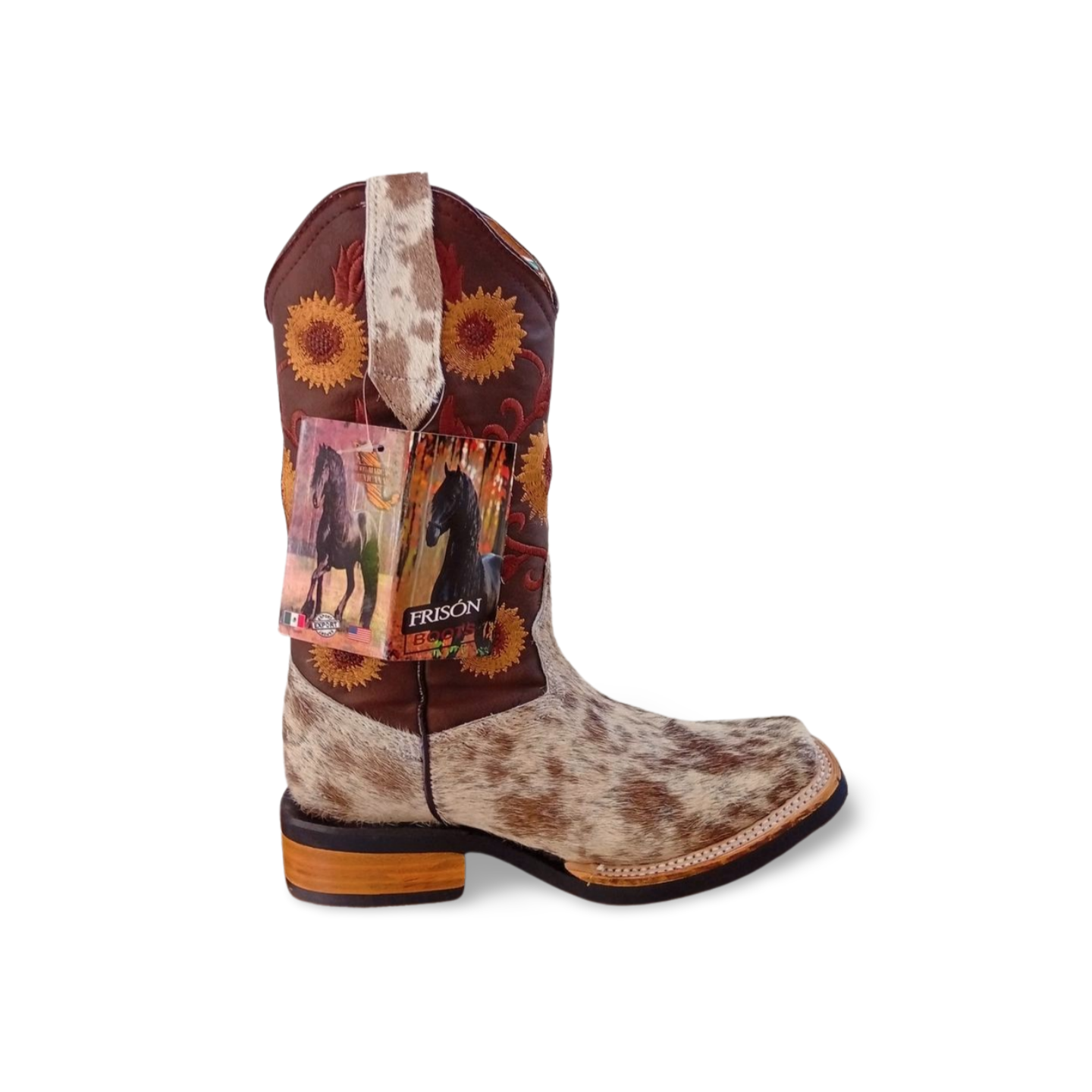 Botas Vaqueras de Pelo Dama Frison 9000 | Piel Genuina Exclusiva