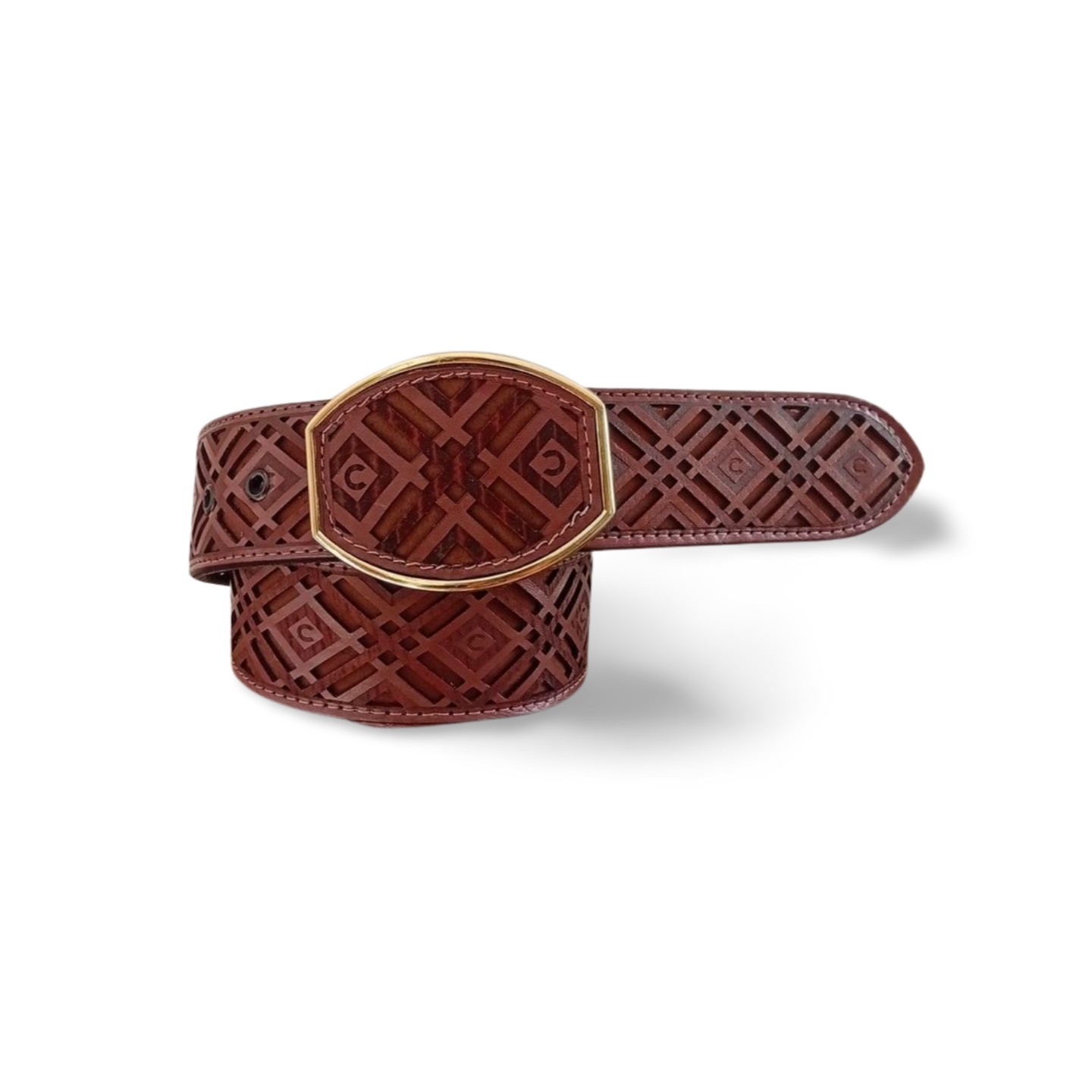 Cinturones de cuero con herradura