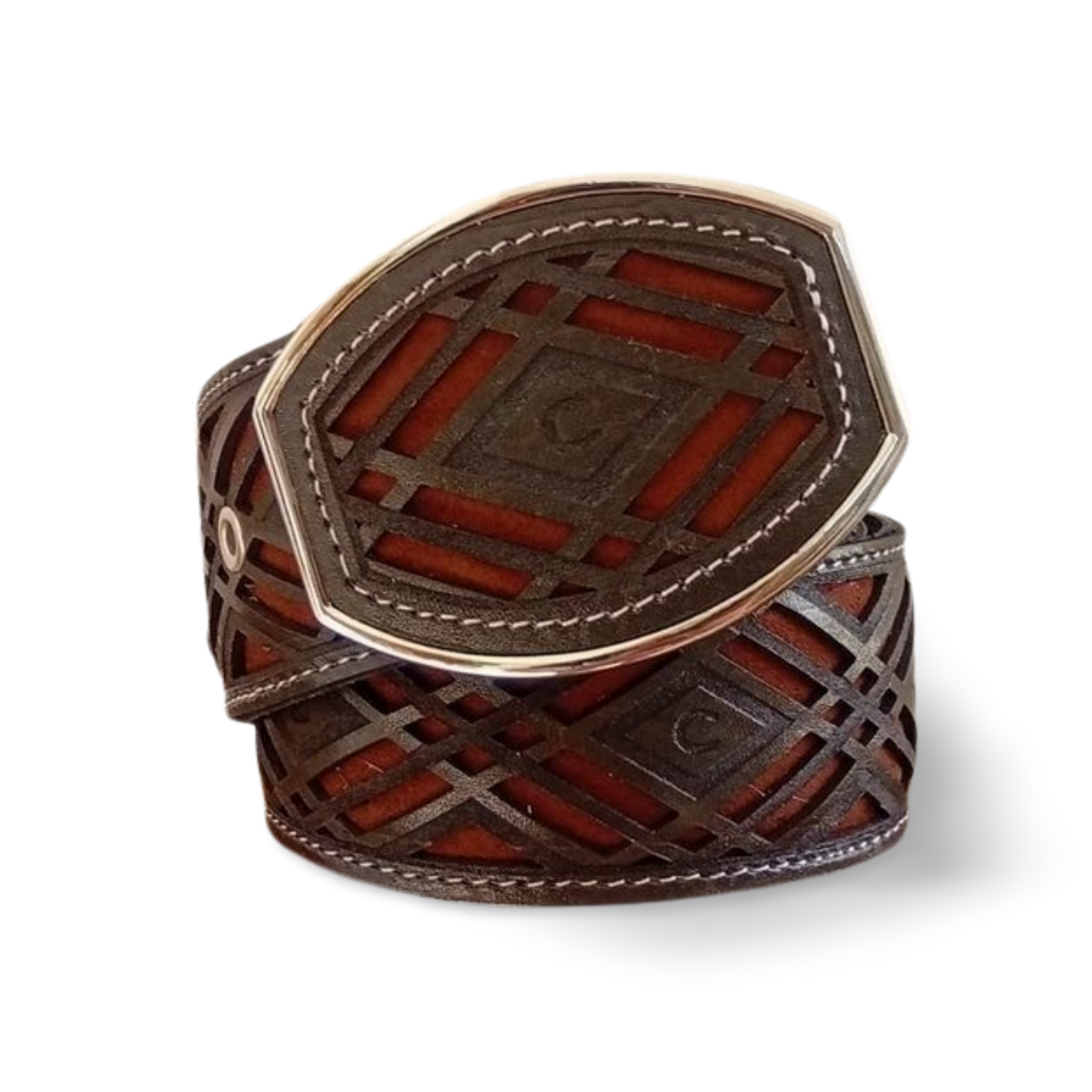 Cinturones de cuero con herradura