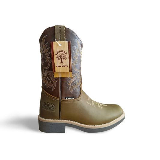 Botas vaqueras para caballero de color Olivo de la marca El Tepozán