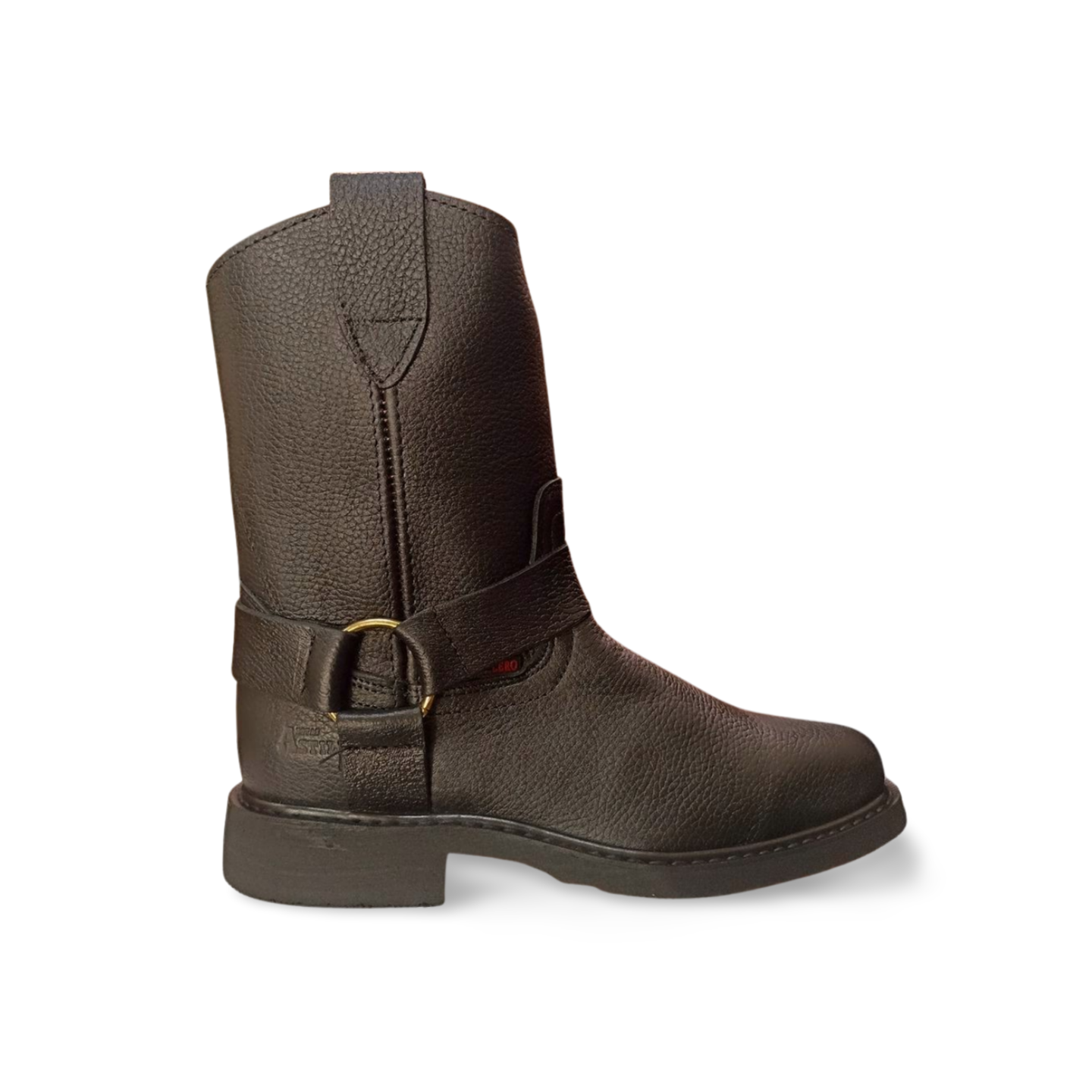 Botas rodeo estilo 458 de piel con argolla, suela bicolor marca Astillero