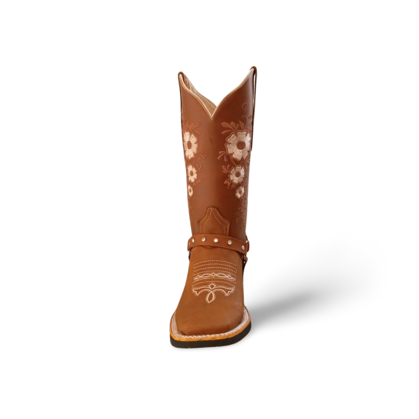 Botas estilo rodeo bulldog para dama con flores marca Albini