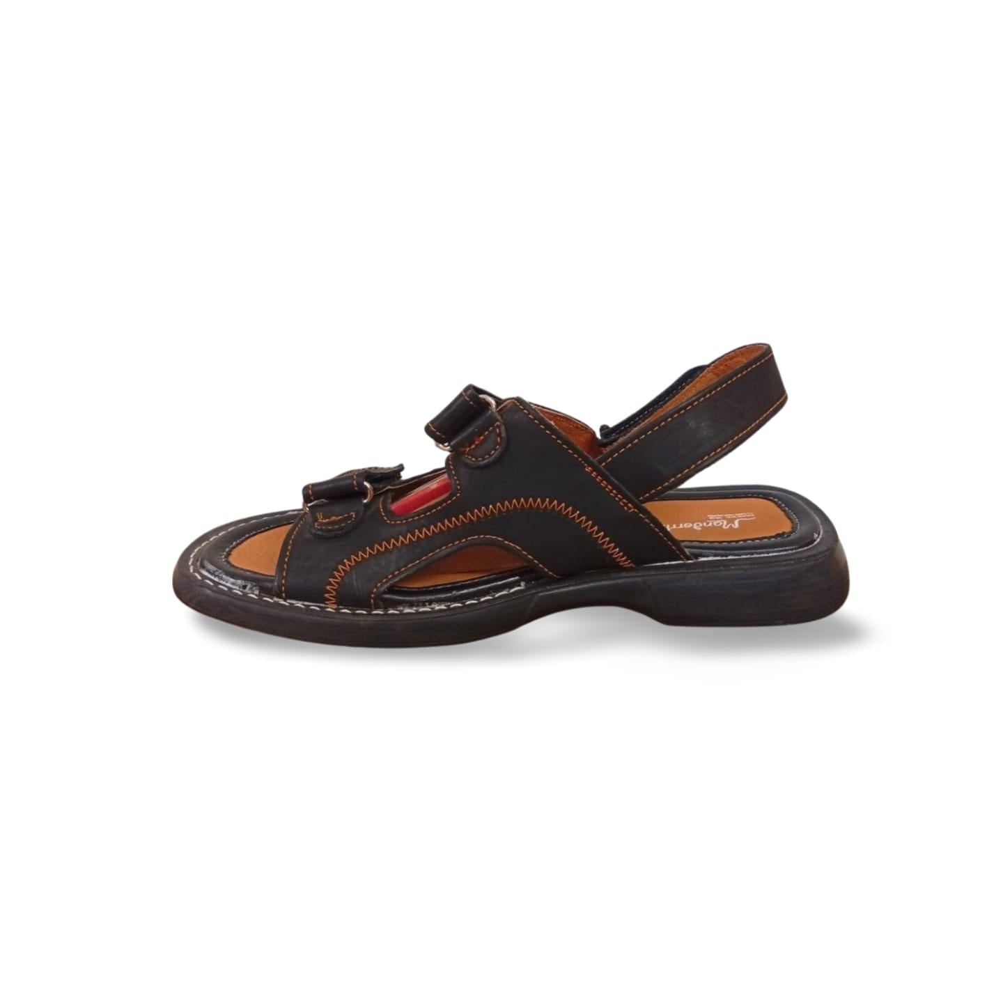 Huaraches para caballero con forro de cuero porcino marca Mandorriquis.