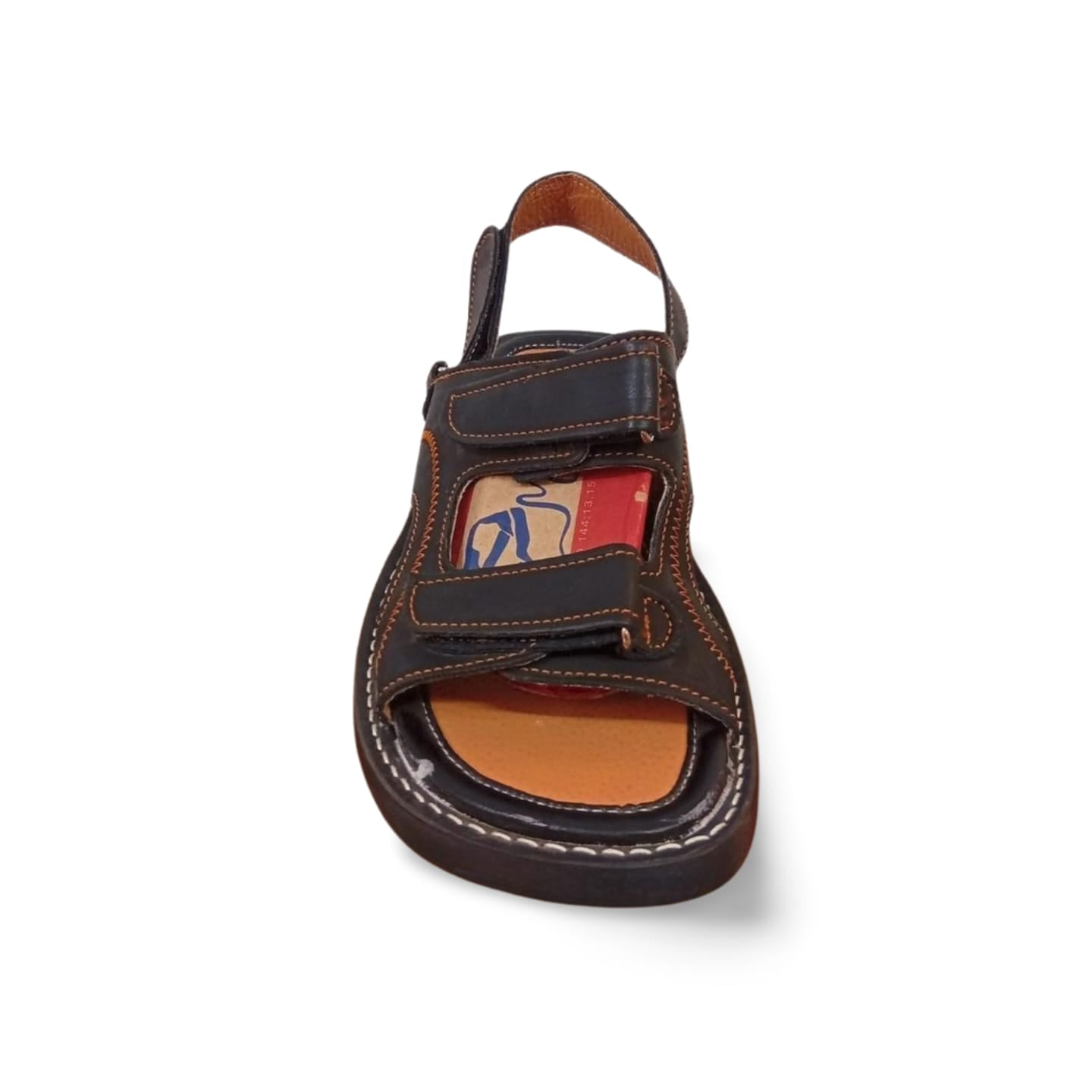 Huaraches para caballero con forro de cuero porcino marca Mandorriquis.