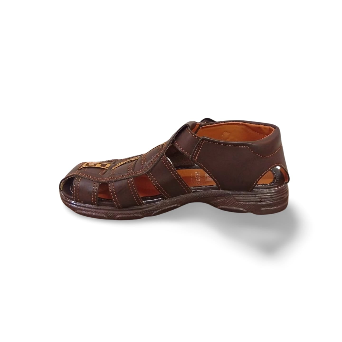 Huaraches para caballero con forro de cuero porcino marca Mandorriquis.