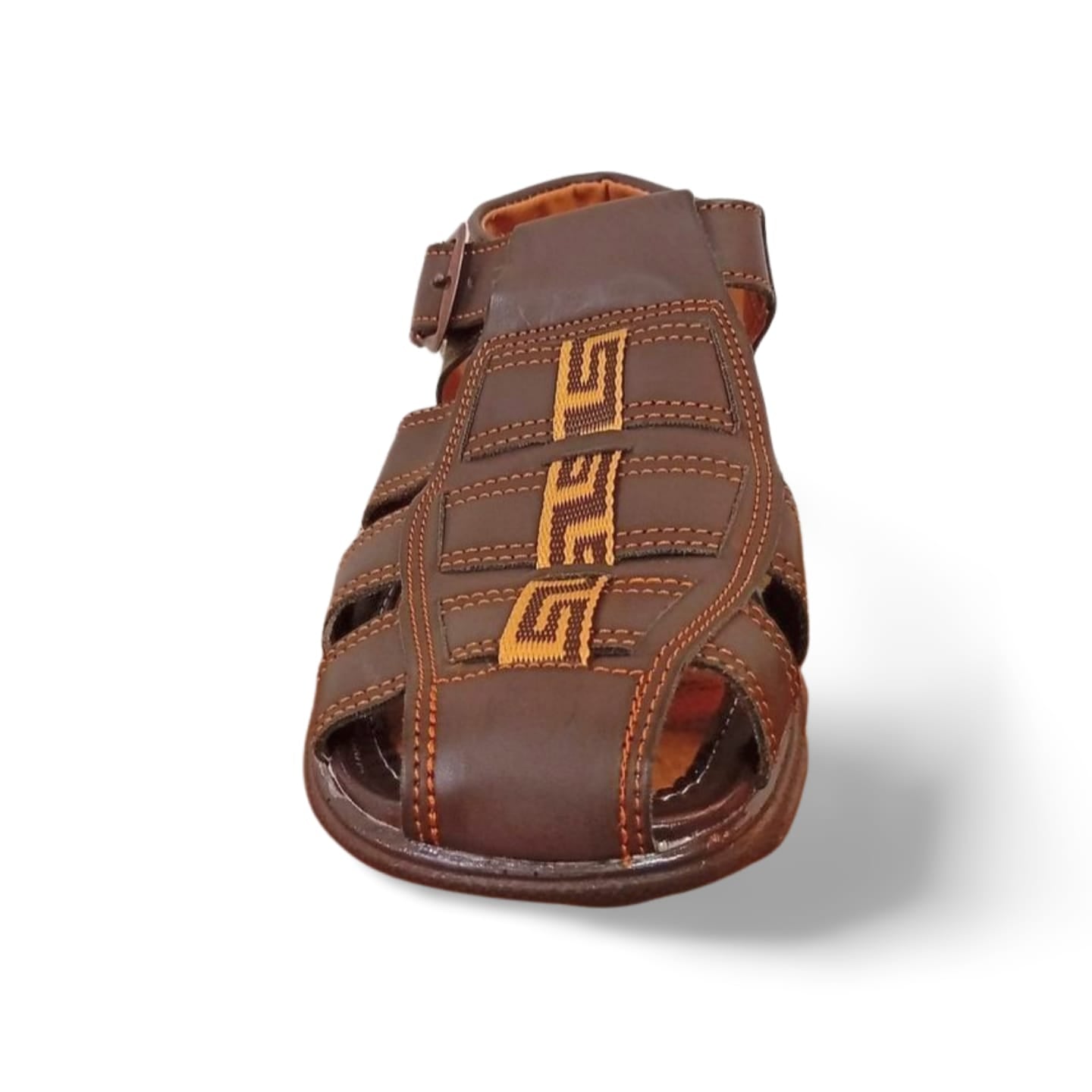 Huaraches para caballero con forro de cuero porcino marca Mandorriquis.