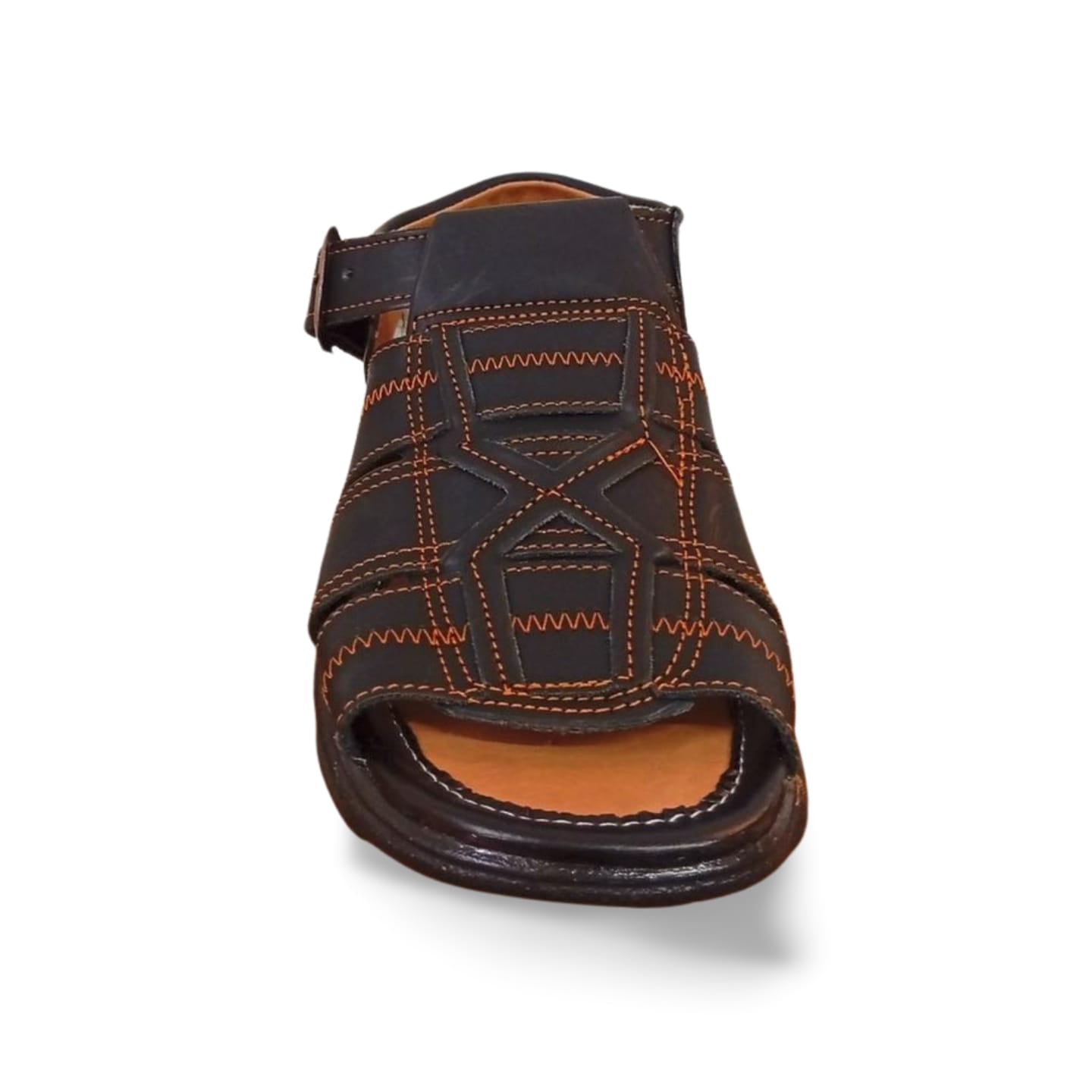 Huaraches para caballero con forro de cuero porcino marca Mandorriquis.