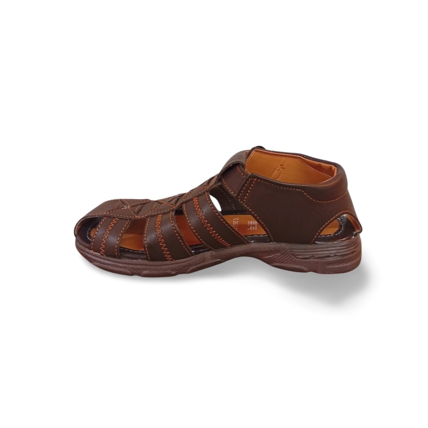 Huaraches para caballero con forro de cuero porcino marca Mandorriquis.