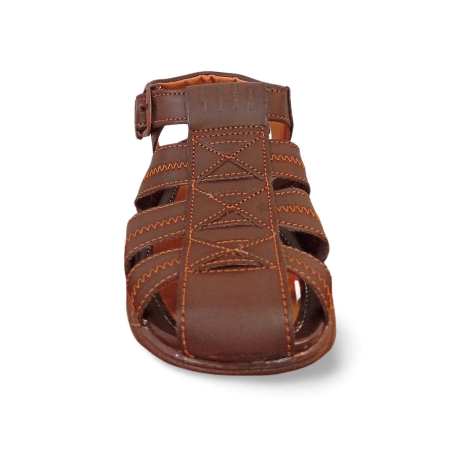 Huaraches para caballero con forro de cuero porcino marca Mandorriquis.