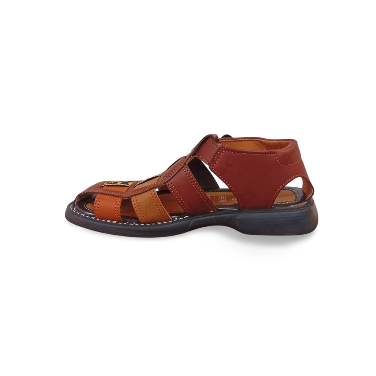 Huaraches para caballero con forro de cuero porcino marca Mandorriquis.