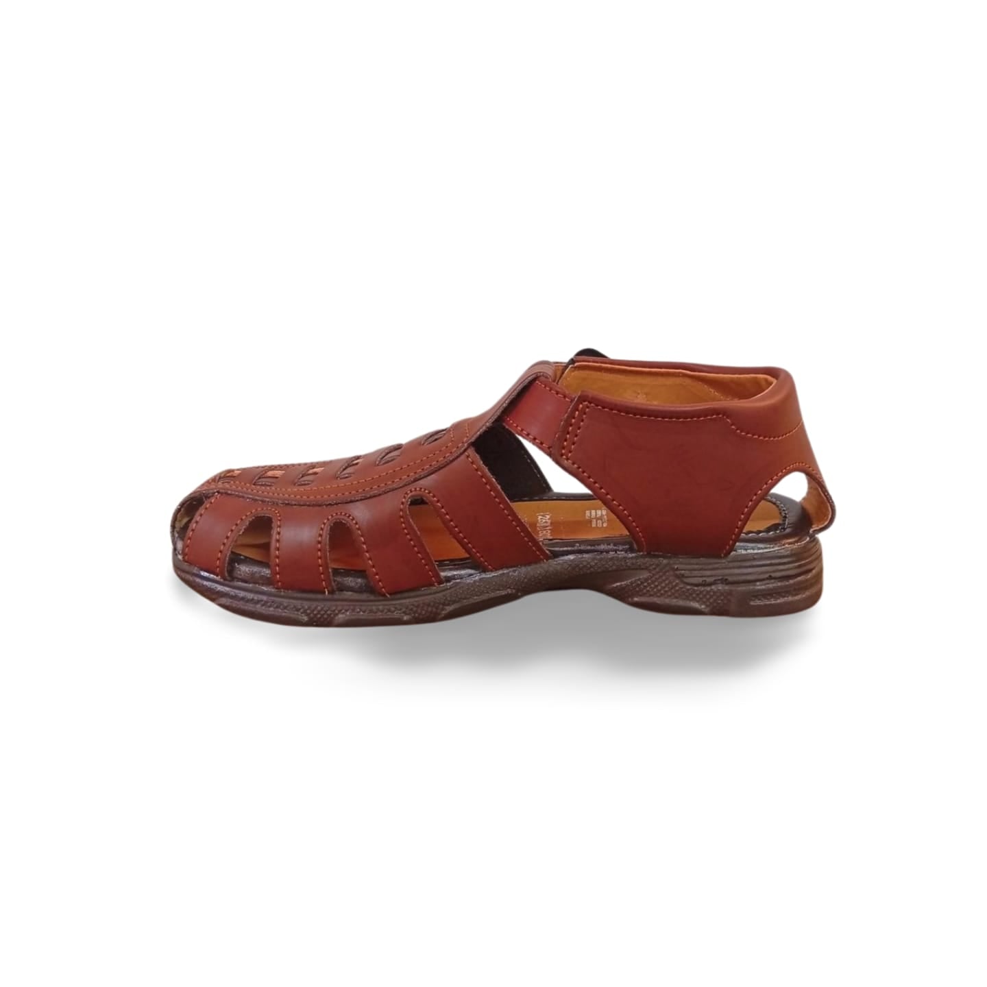 Huaraches para caballero con forro de cuero porcino marca Mandorriquis.