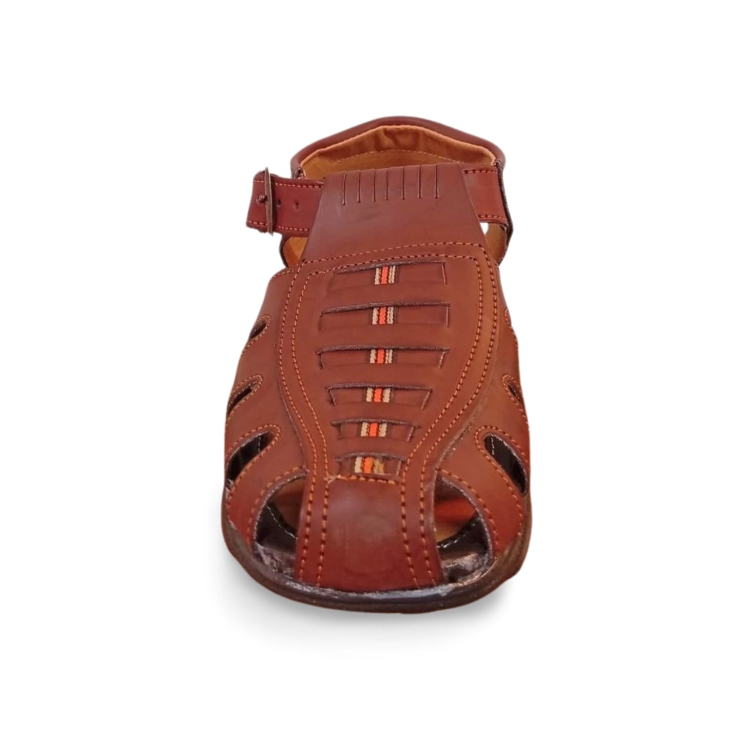 Huaraches para caballero con forro de cuero porcino marca Mandorriquis.