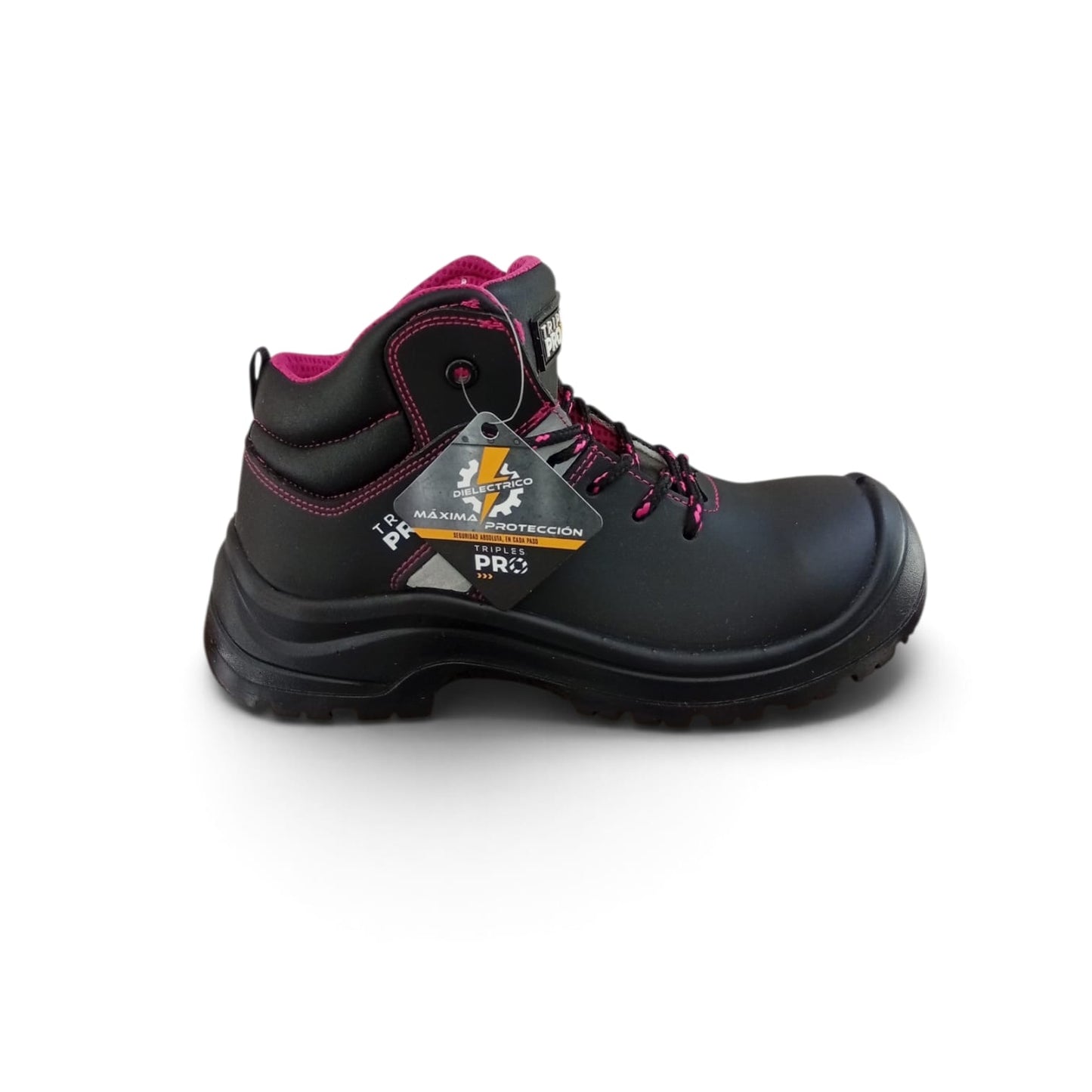 Botas de trabajo con casco dieléctrico para dama estilo 623 marca Triples Pro